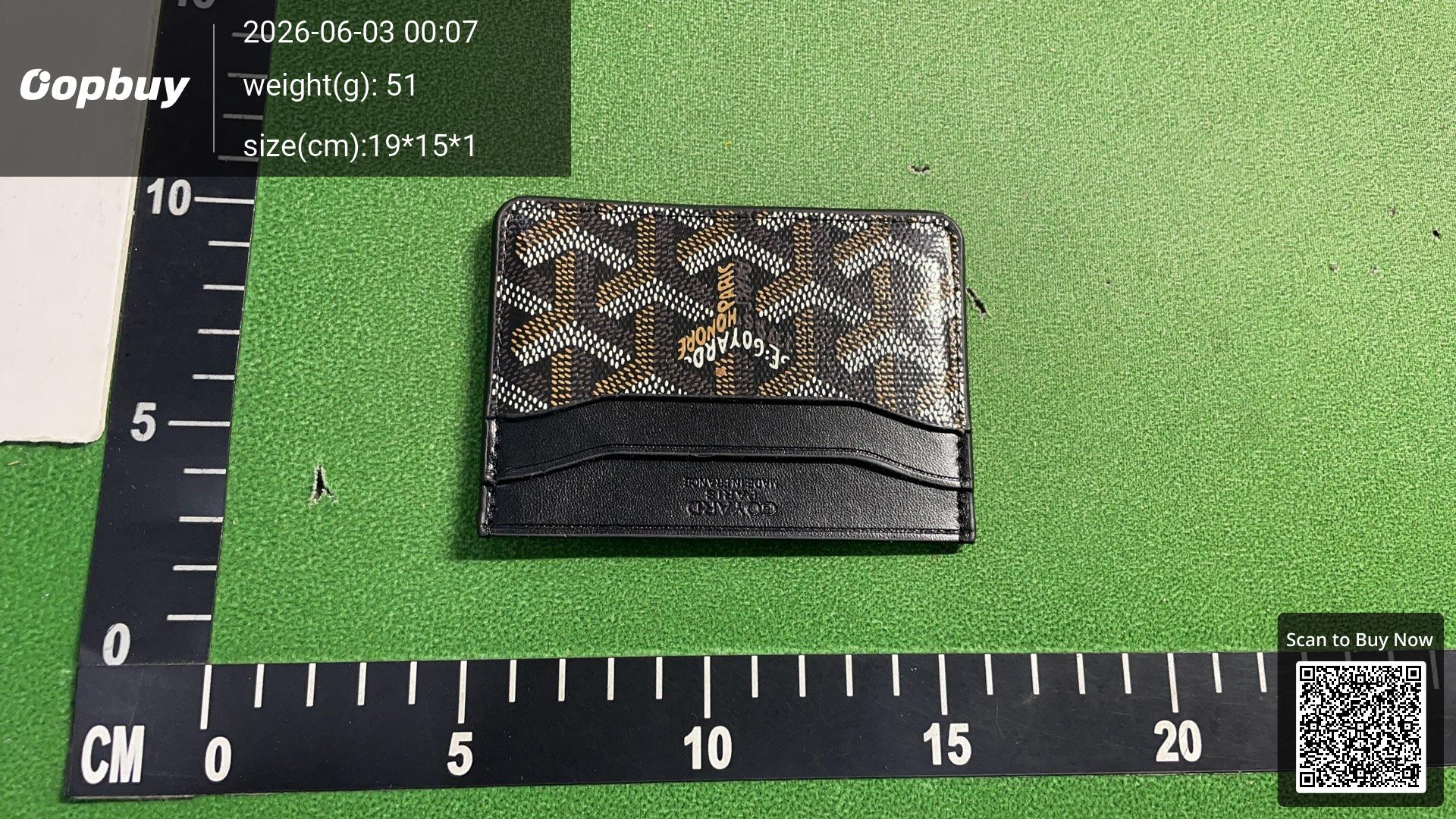 Foto QC 6 de Goyard Saint Sulpice Card Holder Goyardine Grey