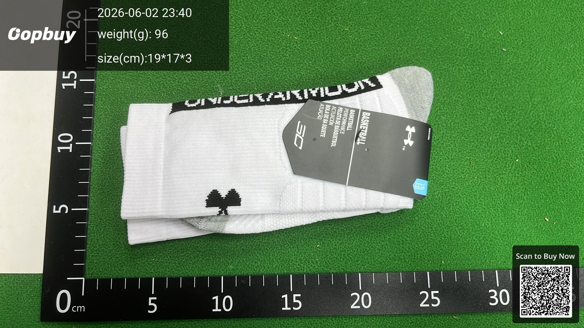 Foto QC 3 de Other Crew Socks Performance Cushioned Basketball Black Grey