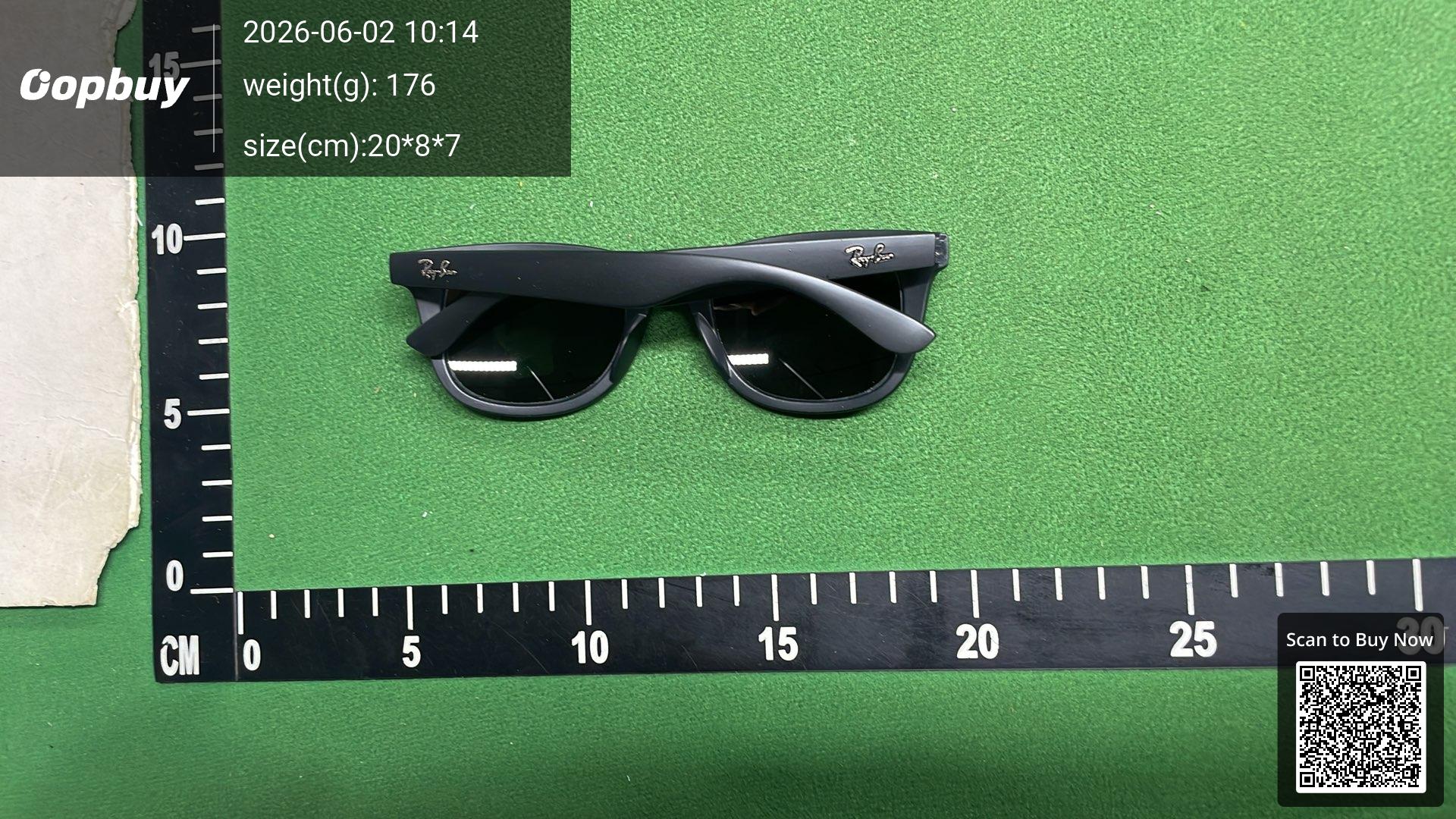 Foto QC 8 de Other Wayfarer Acetate Sunglasses Black (RB2140)