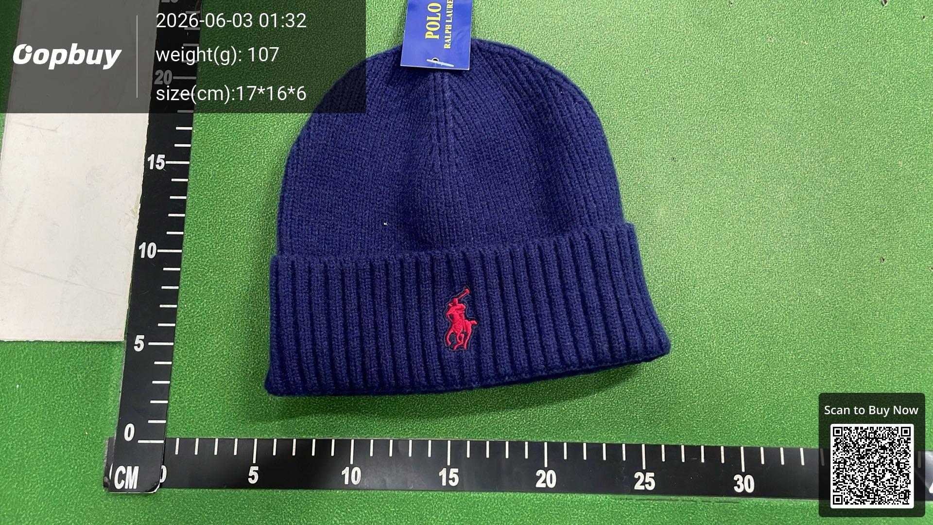 Foto QC 8 de Polo Ralph Lauren Pony Logo Beanie Red
