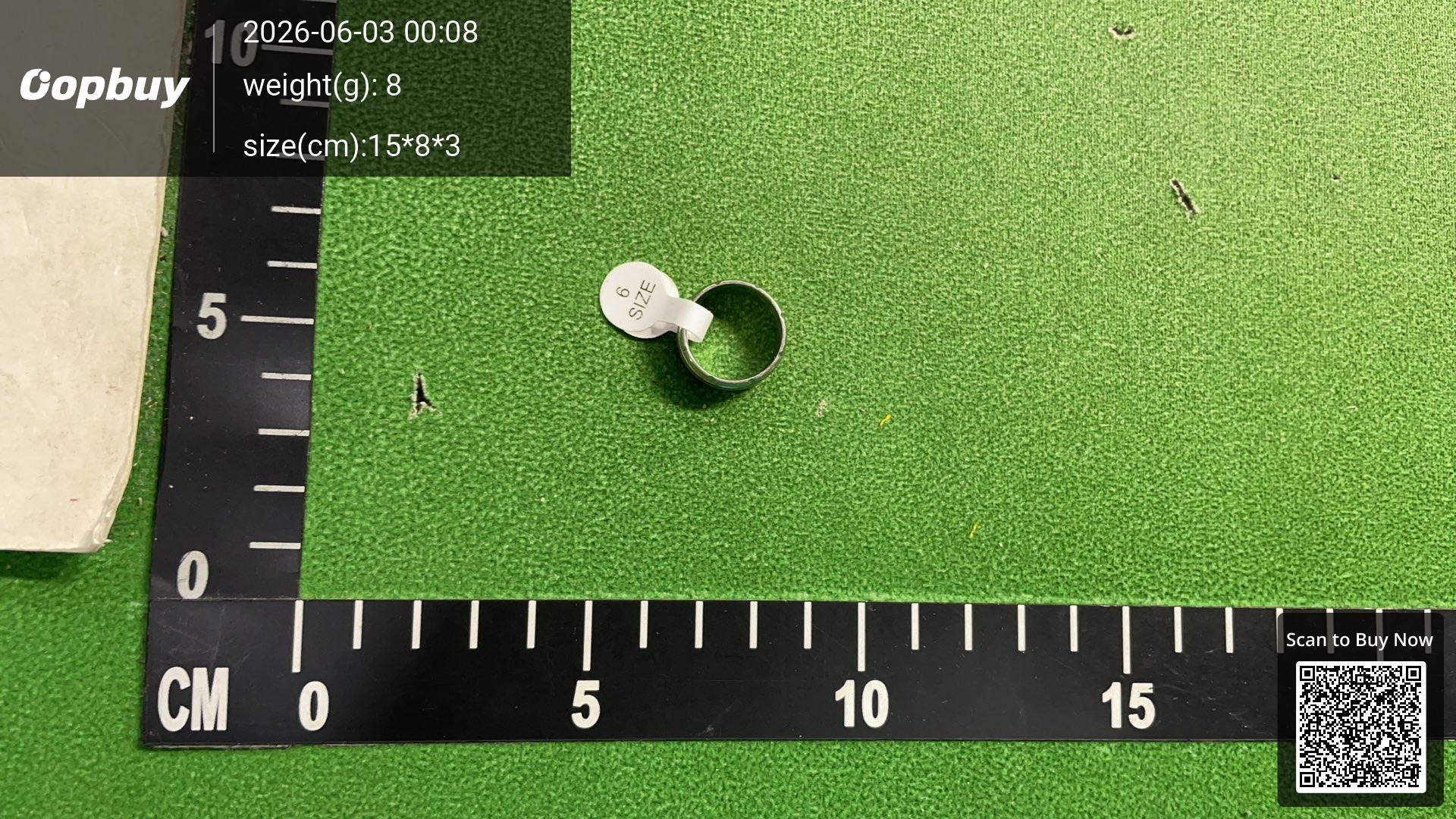 Foto QC 4 de Other Ring Titanium Steel Zircon Silver Rose Gold