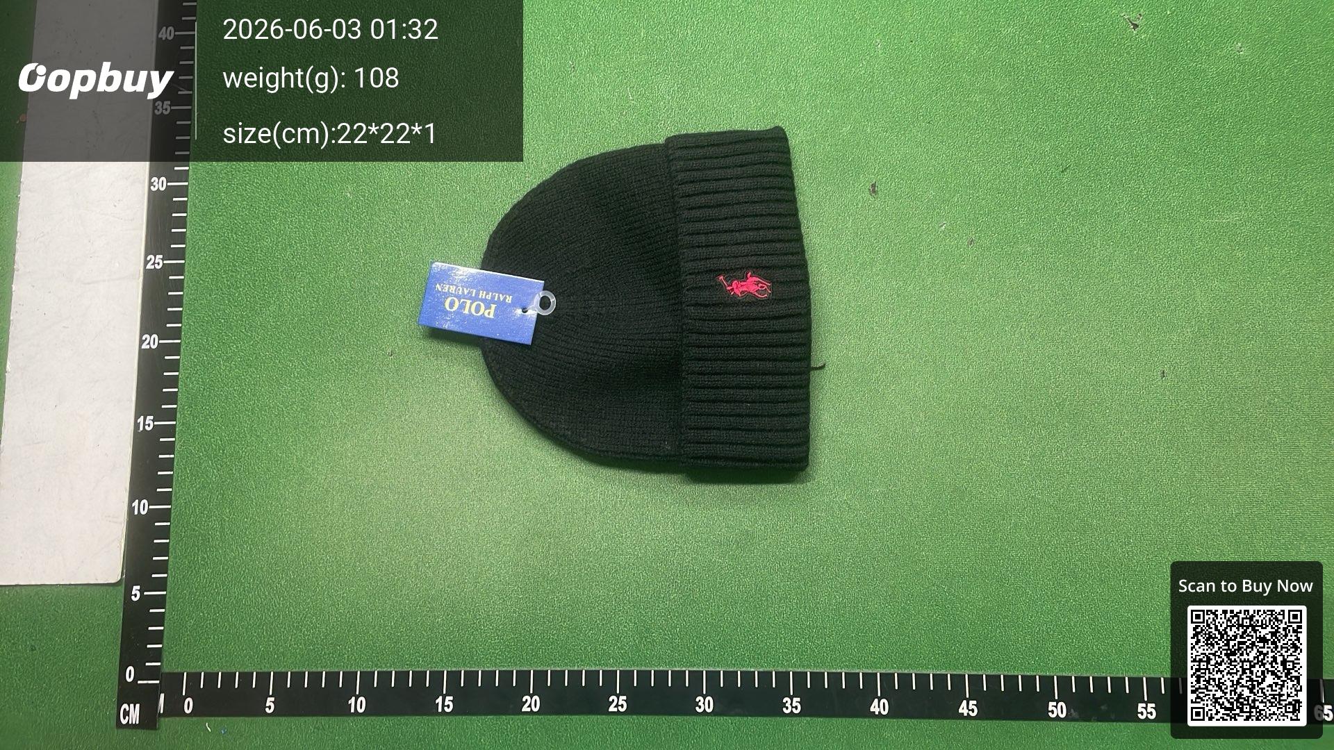 Foto QC 1 de Polo Ralph Lauren Pony Logo Beanie Red