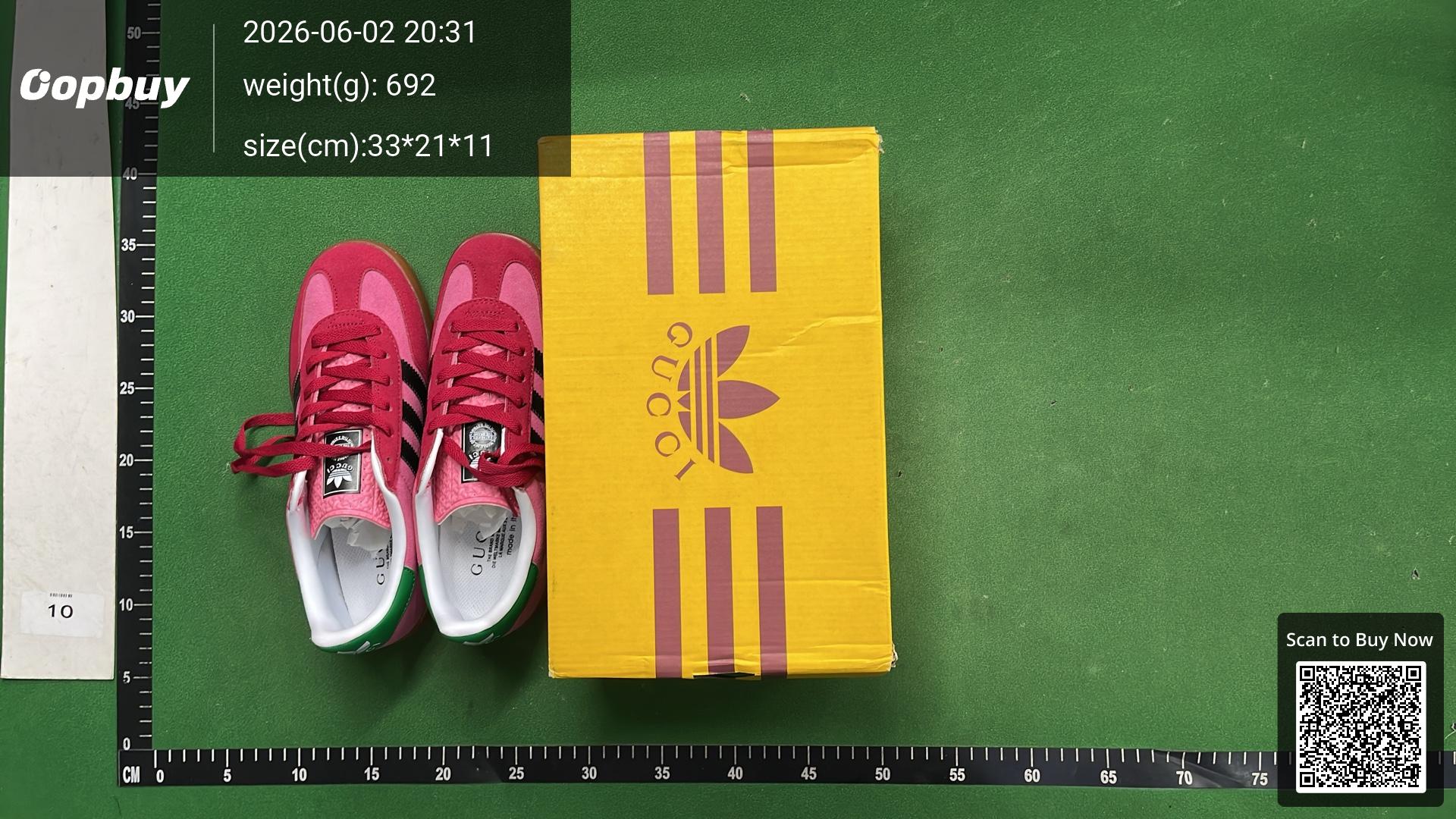 Foto QC 2 de Gucci Gazelle Low adidas GG Monogram Brown 707847