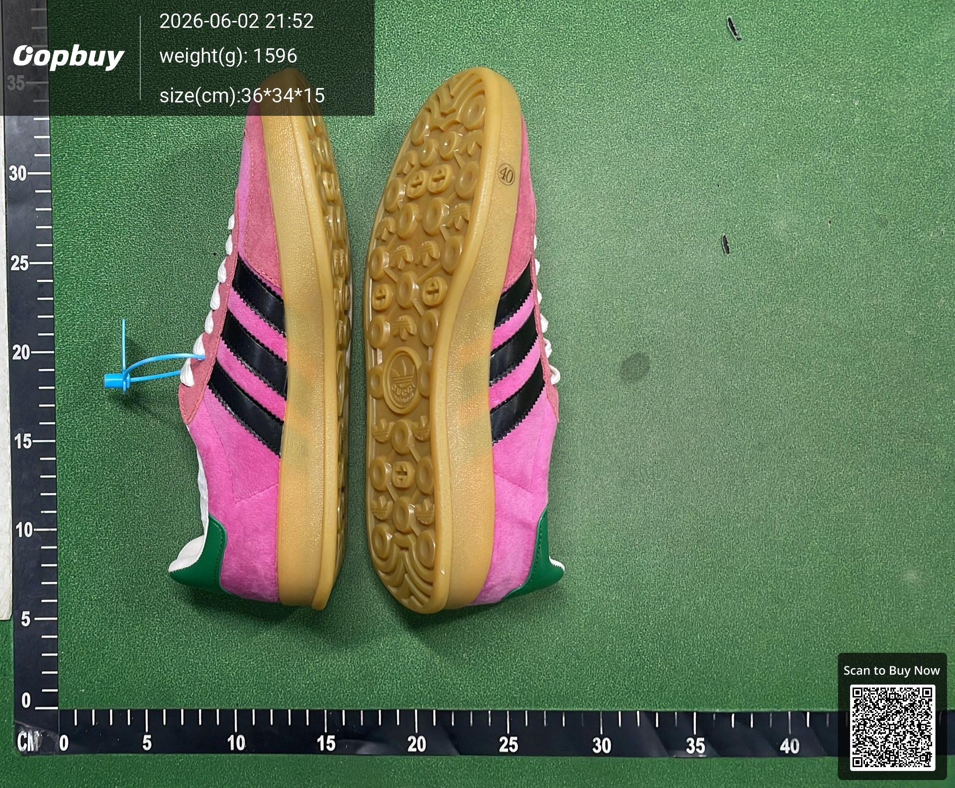 Foto QC 8 de Gucci Gazelle Low adidas GG Monogram Beige Brown 707850 UWV20 7162