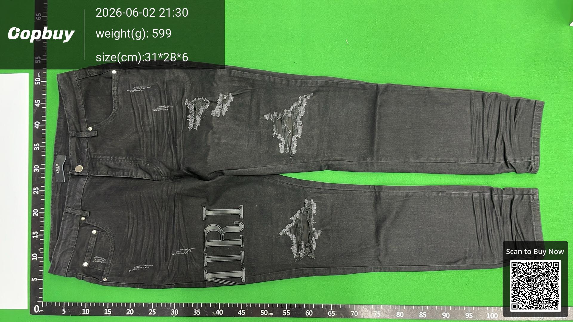 Foto QC 8 de AMIRI Jeans Distressed Skinny Washed Black