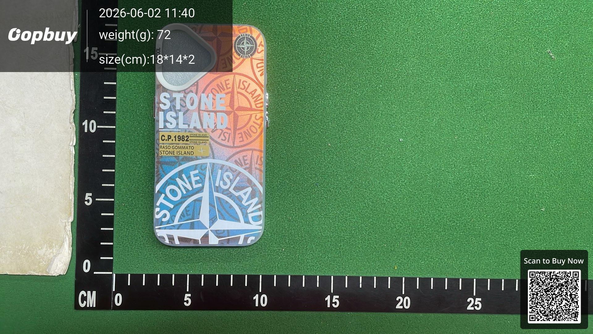 Foto QC 4 de Stone Island Compass Case for iPhone 15 Pro Grey