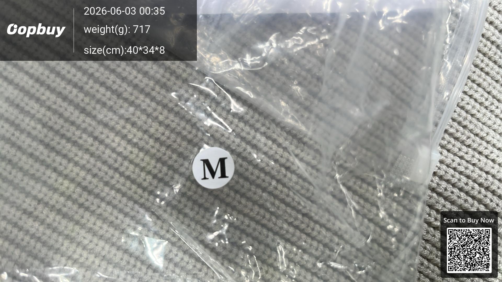 Foto QC 1 de Maison Margiela Crewneck Sweater Ribbed Wool Grey