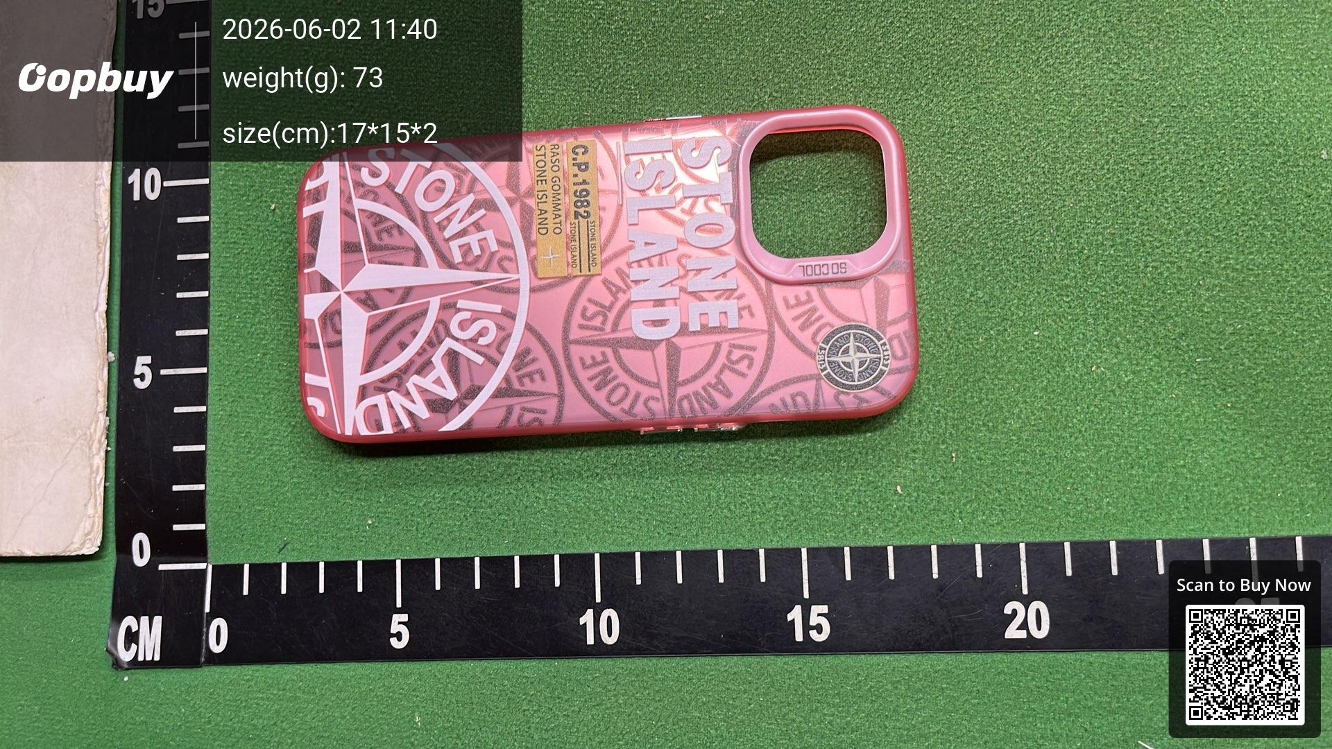 Foto QC 7 de Stone Island Compass Case for iPhone 15 Pro Grey