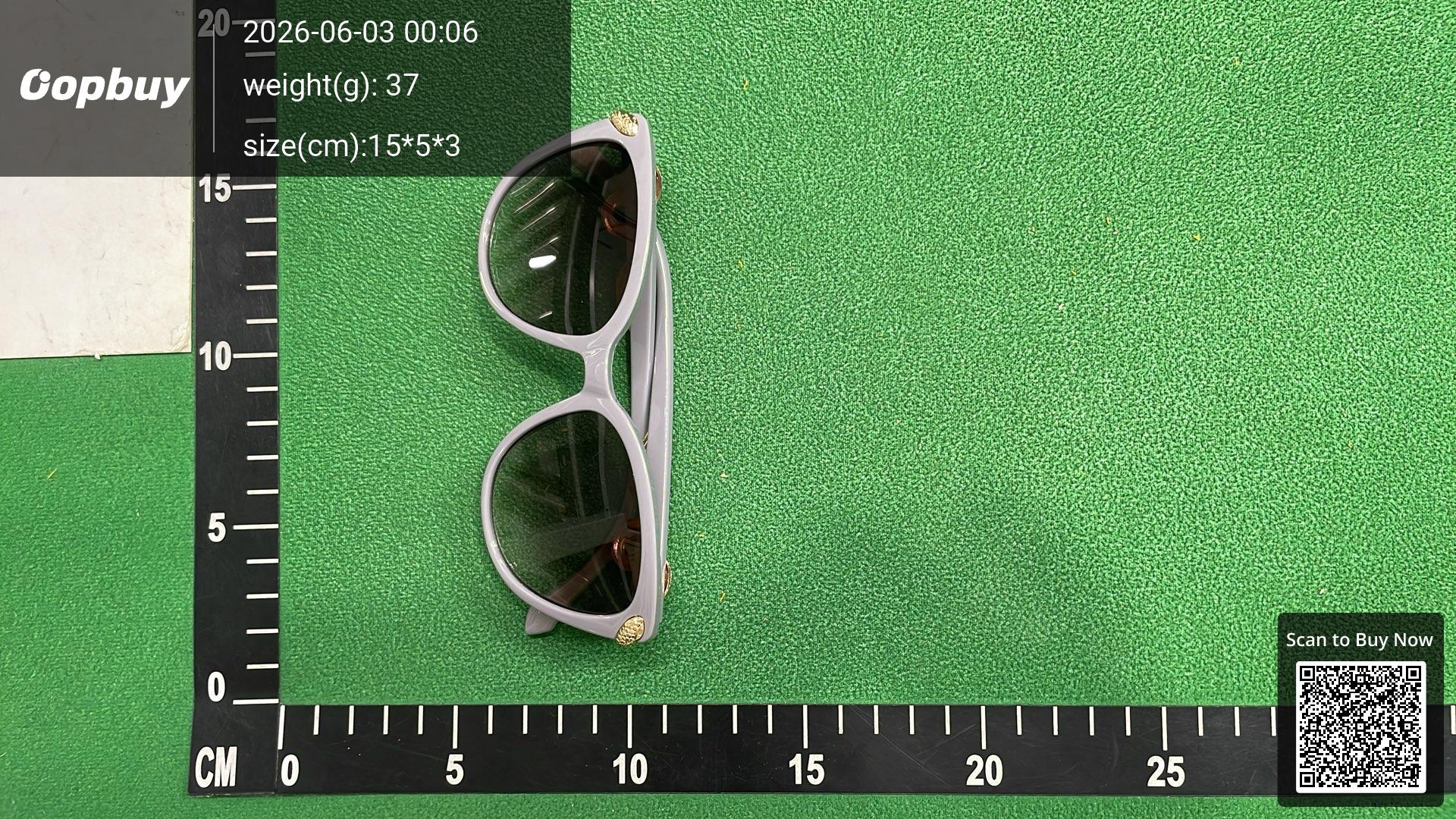 Foto QC 6 de Other Cat-Eye Acetate Metal Sunglasses Clear Grey