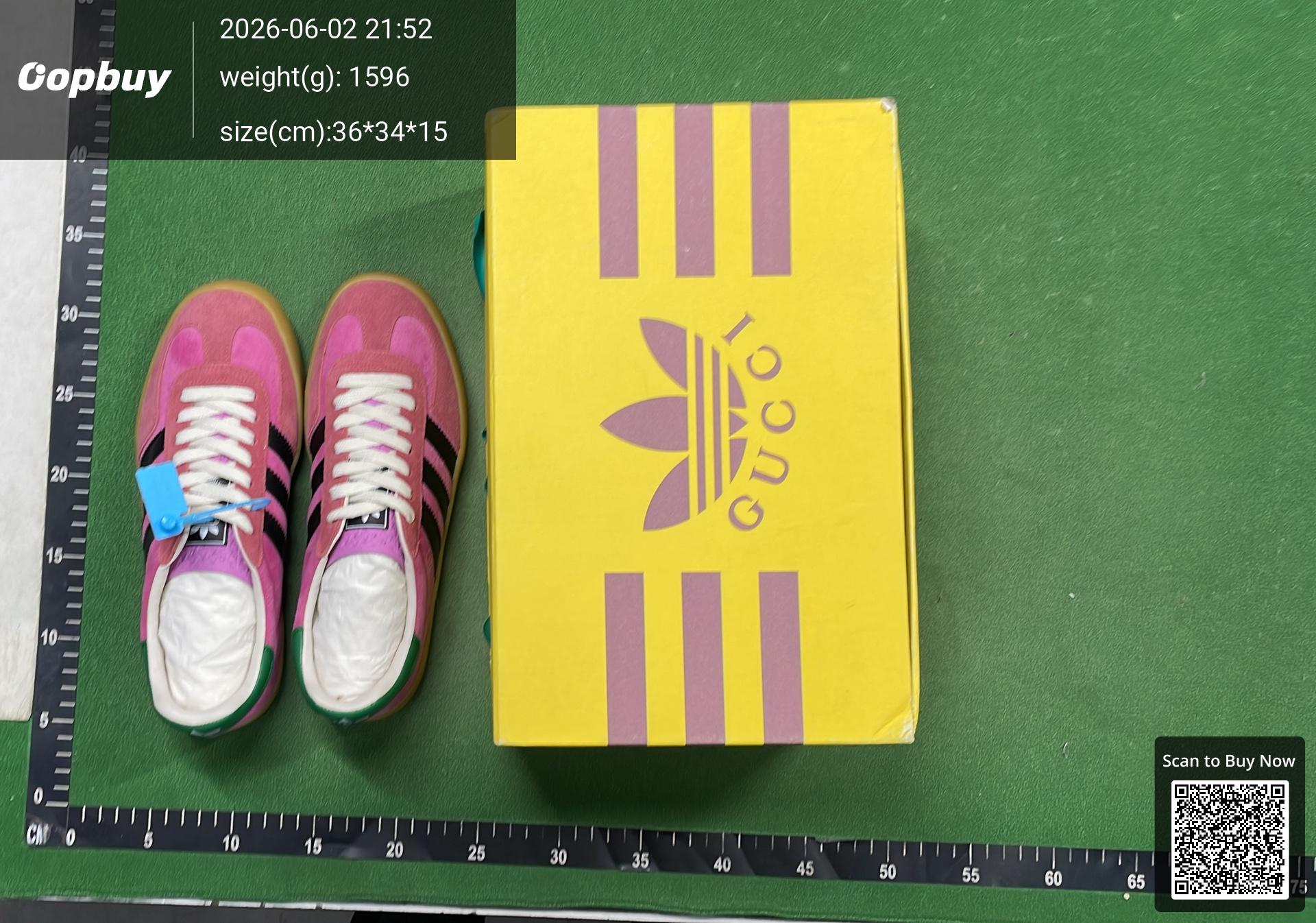 Foto QC 1 de Gucci Gazelle Low adidas GG Monogram Beige Brown 707850 UWV20 7162