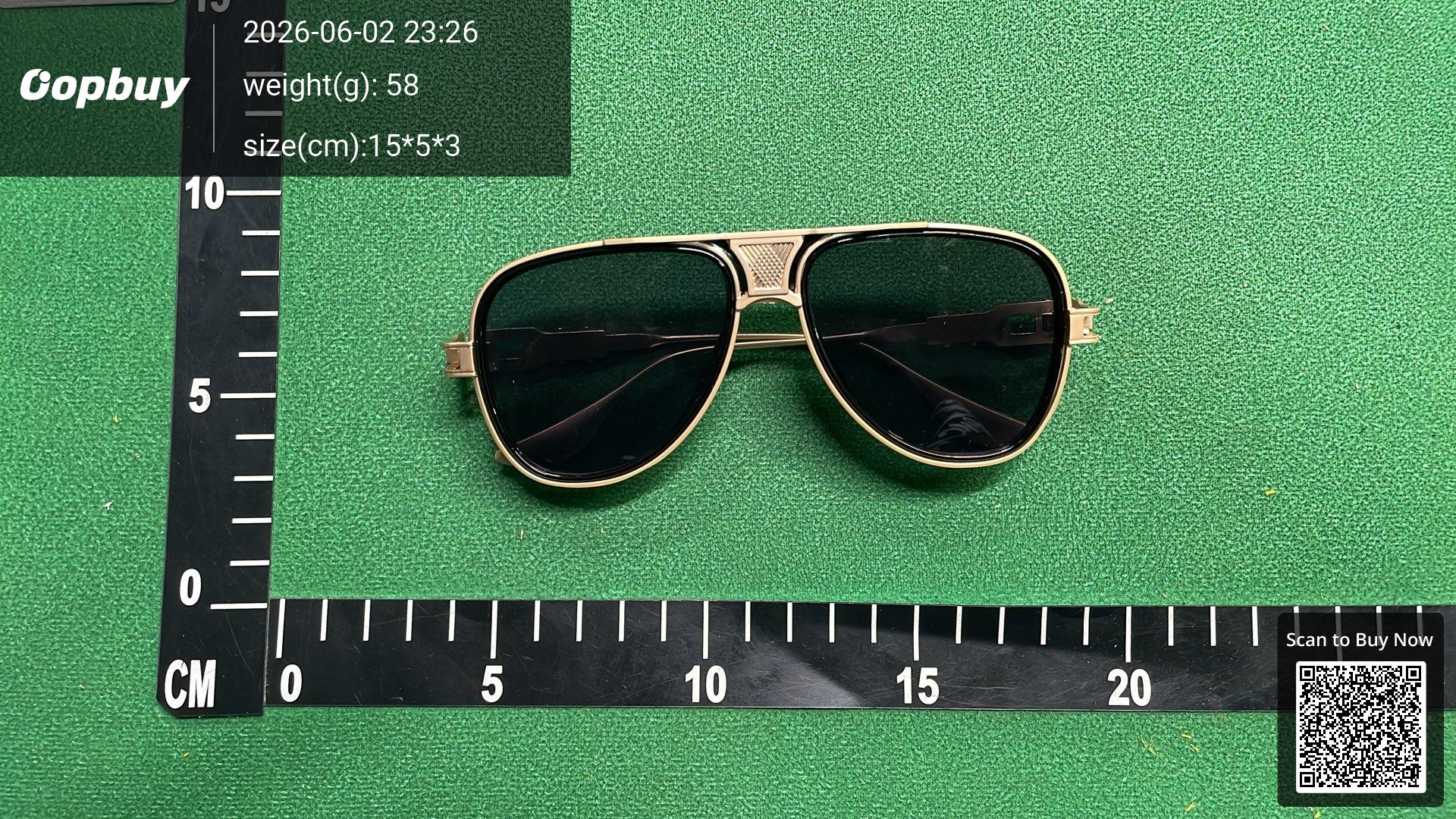 Foto QC 5 de Other Aviator Metal Acetate Sunglasses Black Silver Grey