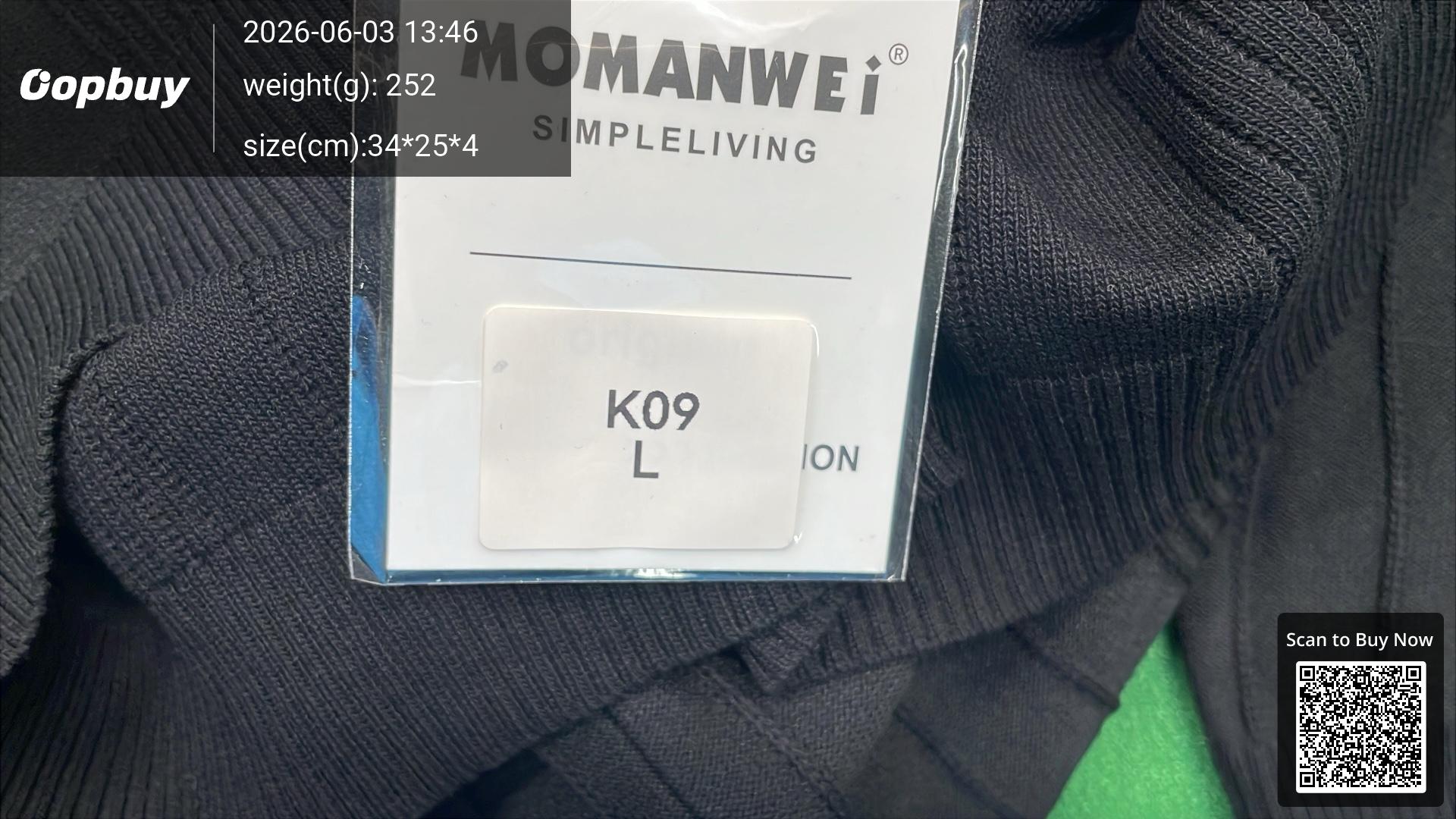Foto QC 2 de Other Crewneck Sweater Ice Silk Vertical Stripe Short-sleeve White