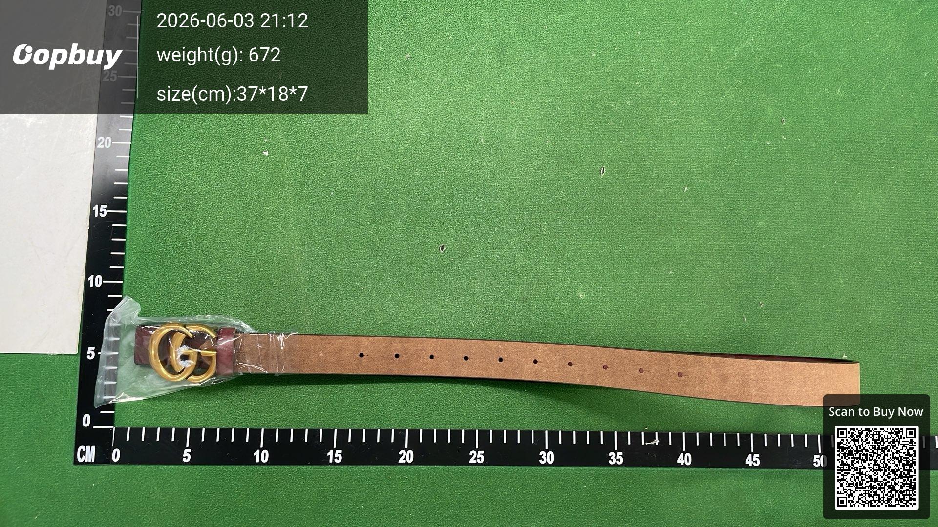 Foto QC 4 de Gucci GG Marmont Belt Beige Leather