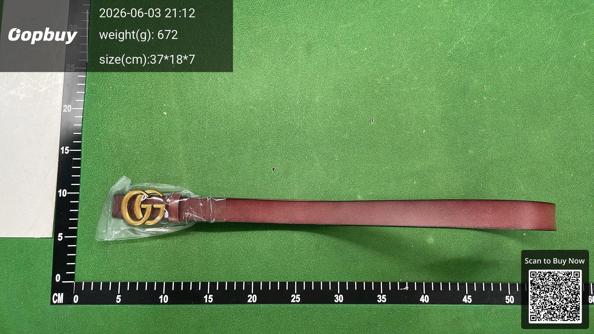 Foto QC 2 de Gucci GG Marmont Belt Beige Leather