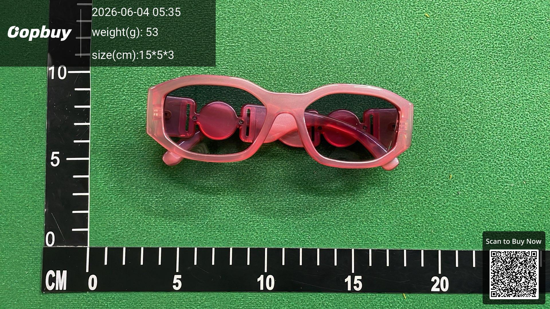 Foto QC 4 de Versace Medusa Biggie Acetate Sunglasses Pink Grey Gradient (VE4361)