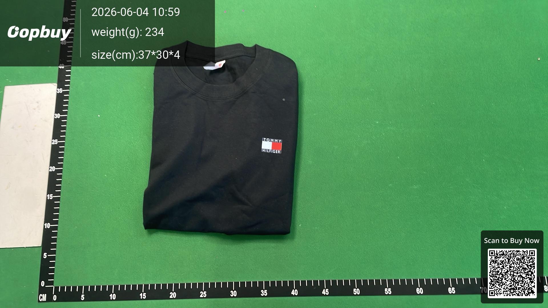 Foto QC 4 de Tommy Hilfiger Tommy Jeans T-shirt Flag Logo Black