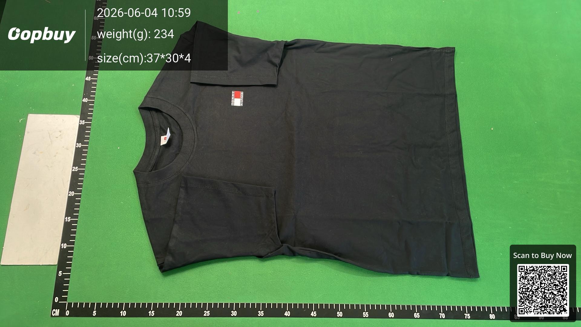 Foto QC 2 de Tommy Hilfiger Tommy Jeans T-shirt Flag Logo Black