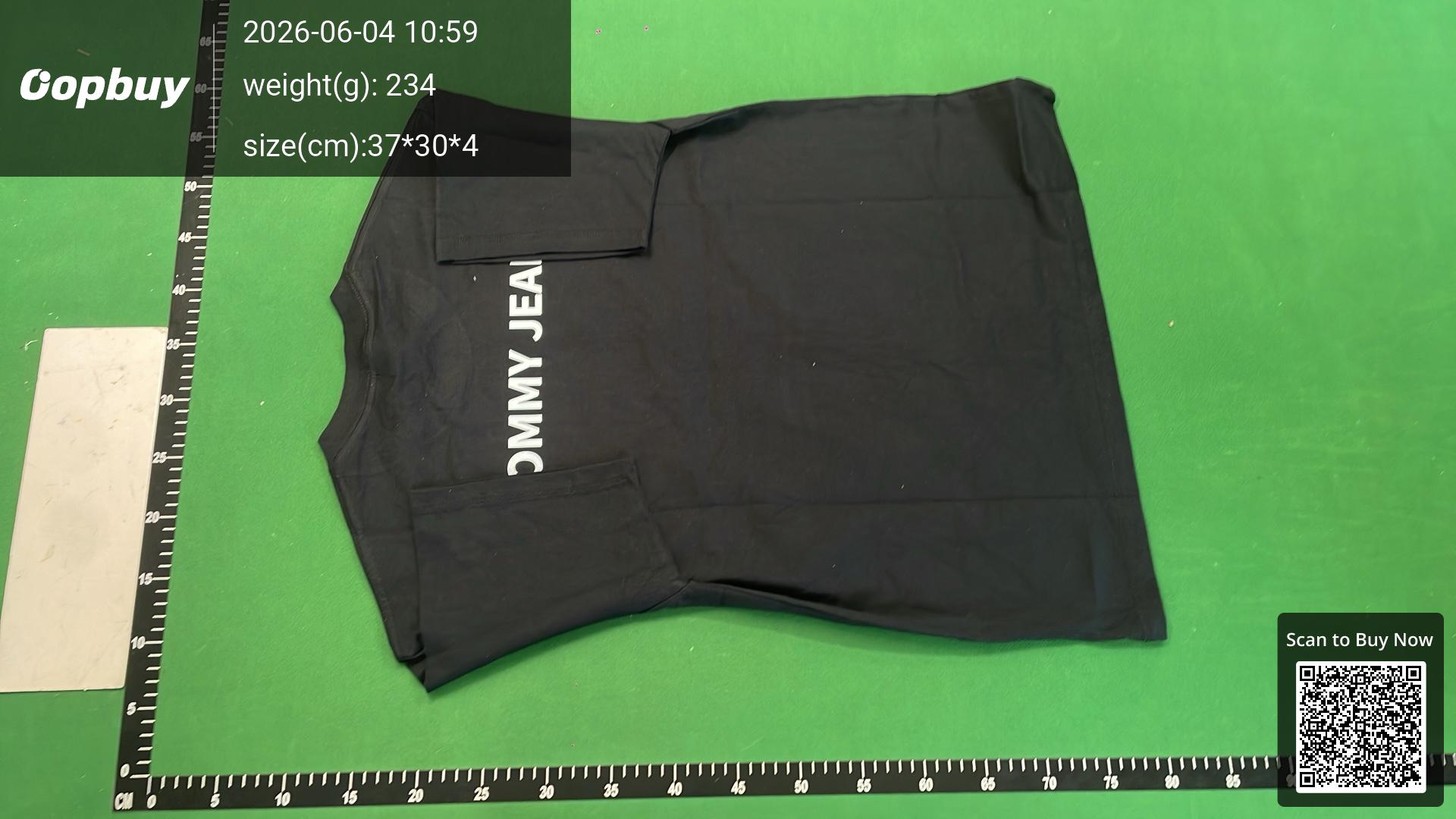 Foto QC 3 de Tommy Hilfiger Tommy Jeans T-shirt Flag Logo Black