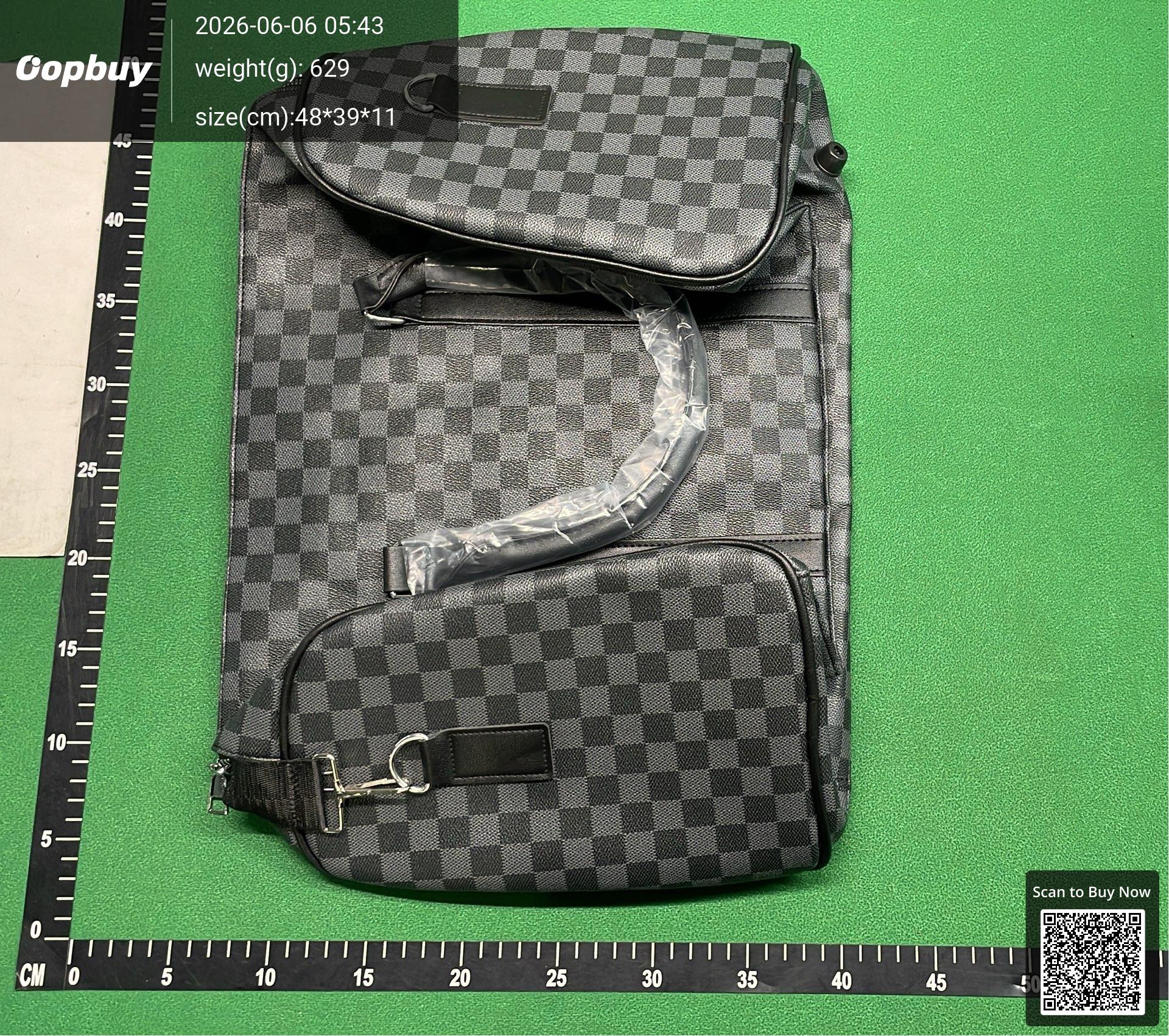 Foto QC 8 de Other Travel Duffle Bag Large Grey Geometric Print