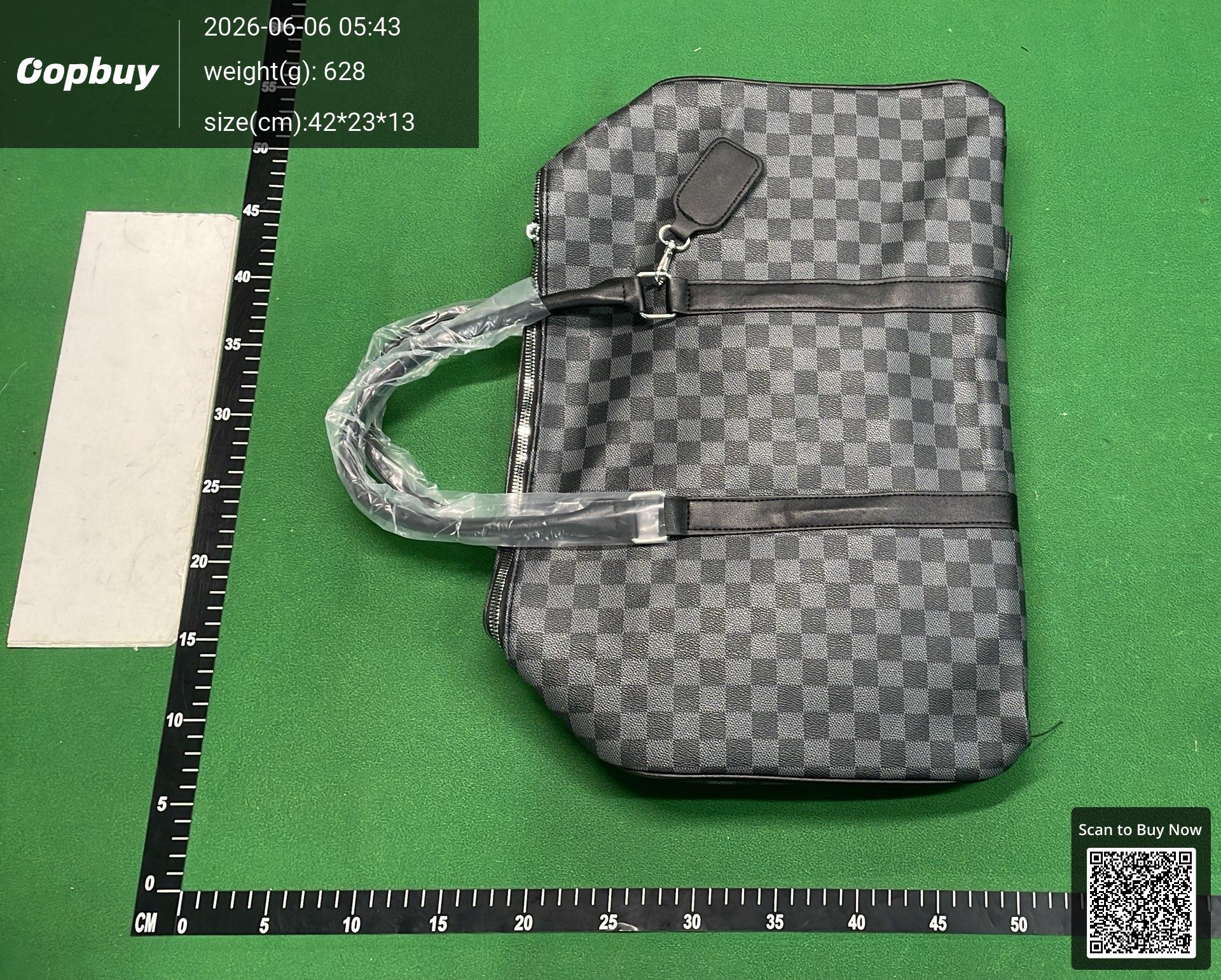 Foto QC 4 de Other Travel Duffle Bag Large Grey Geometric Print