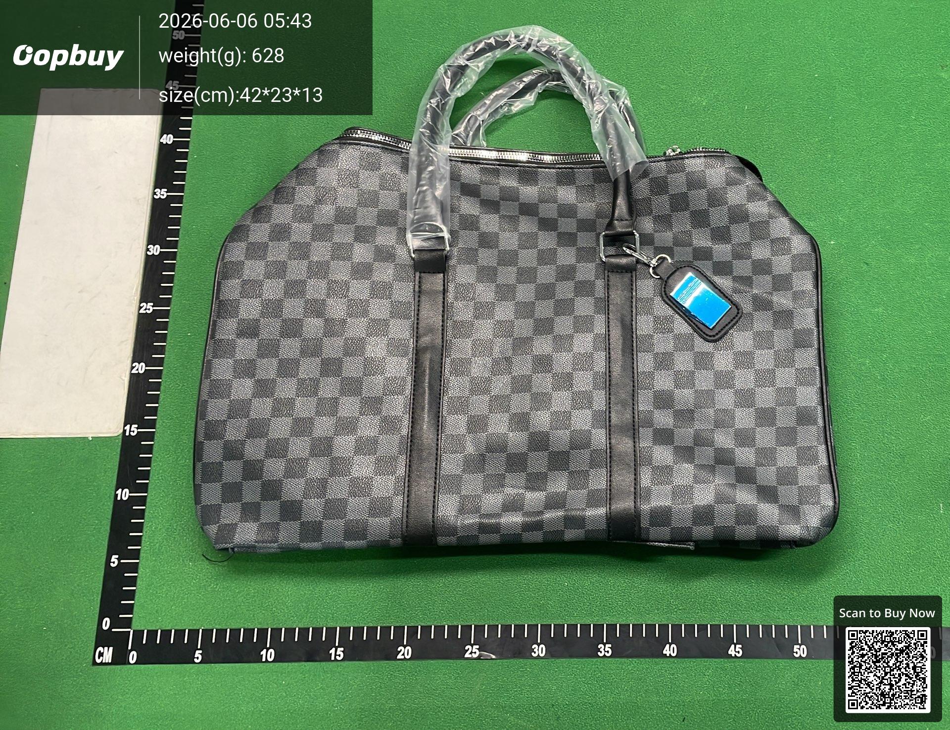 Foto QC 6 de Other Travel Duffle Bag Large Grey Geometric Print