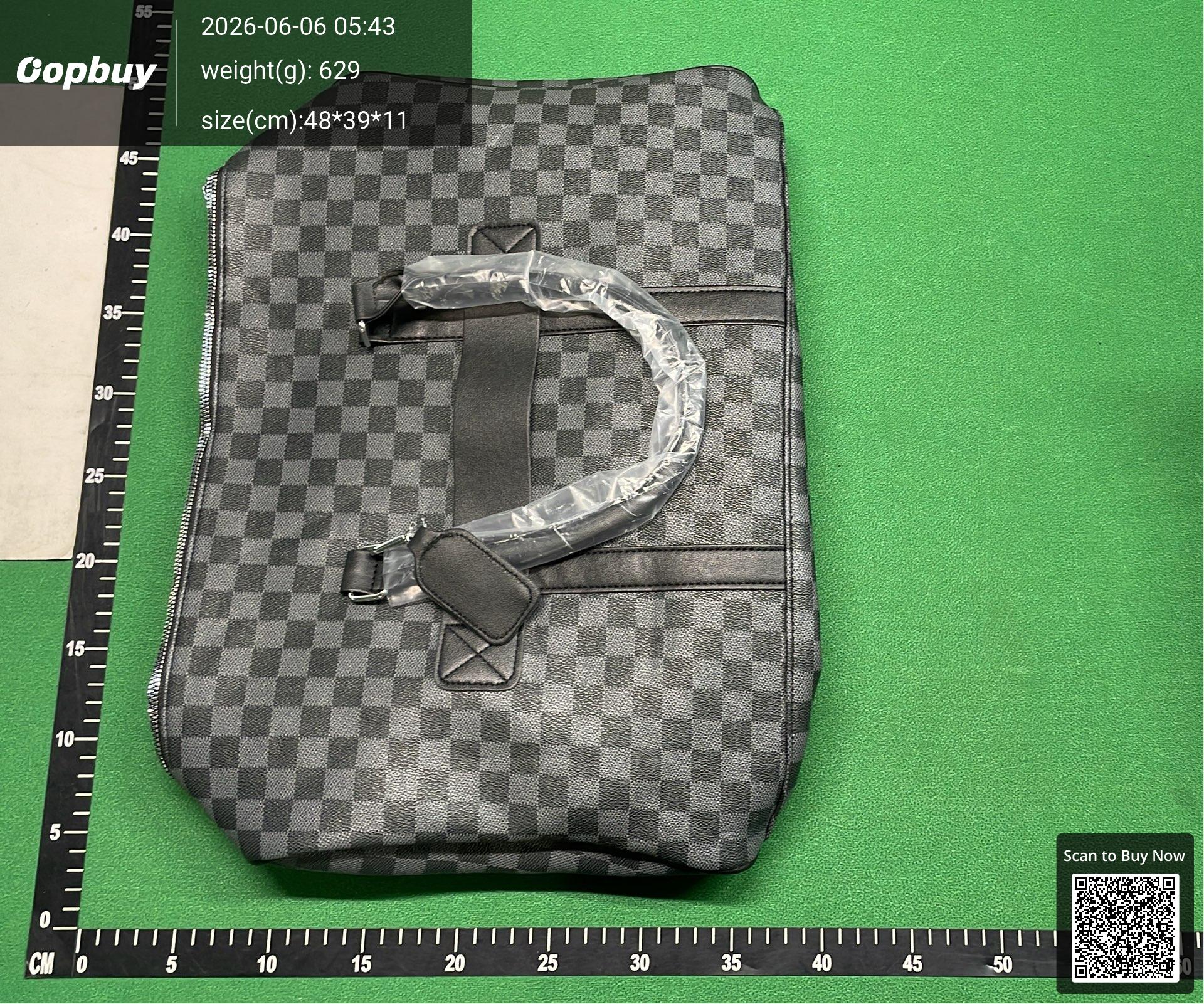 Foto QC 7 de Other Travel Duffle Bag Large Grey Geometric Print