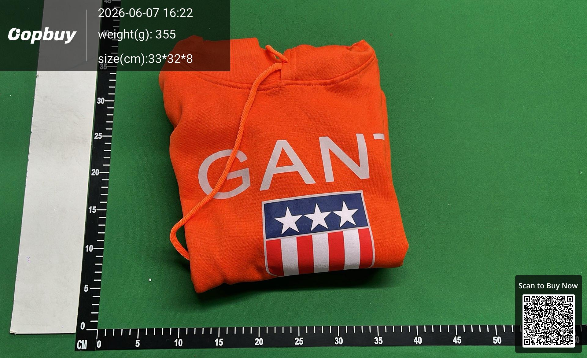 Foto QC 8 de GANT Hoodie Shield Logo Dark Grey
