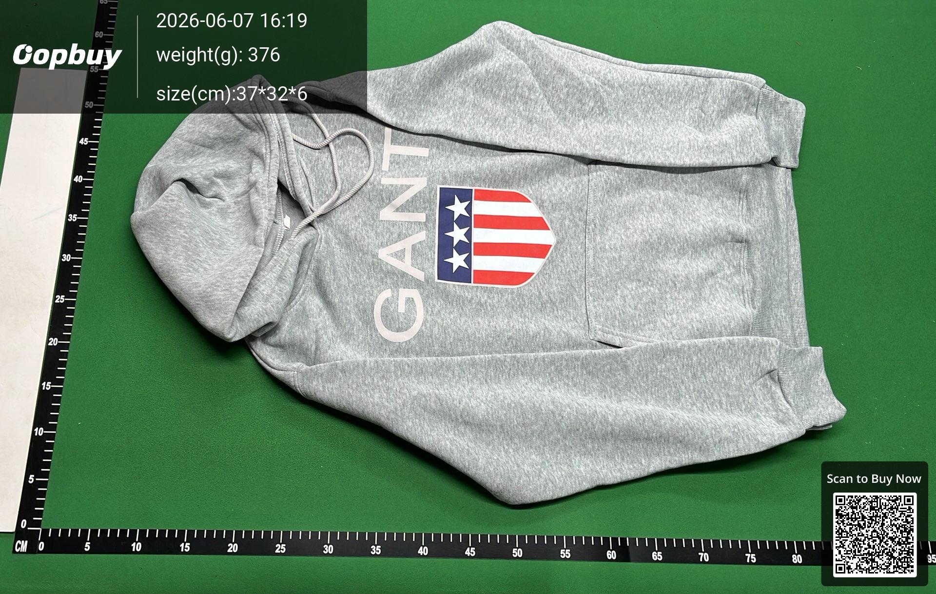 Foto QC 2 de GANT Hoodie Shield Logo Dark Grey