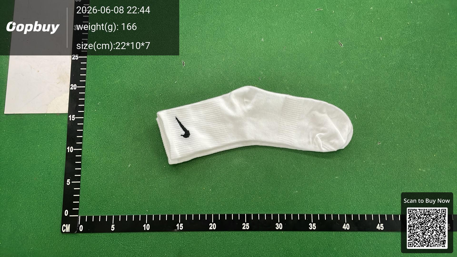 Foto QC 8 de Nike Crew Socks 2 Pairs Black White