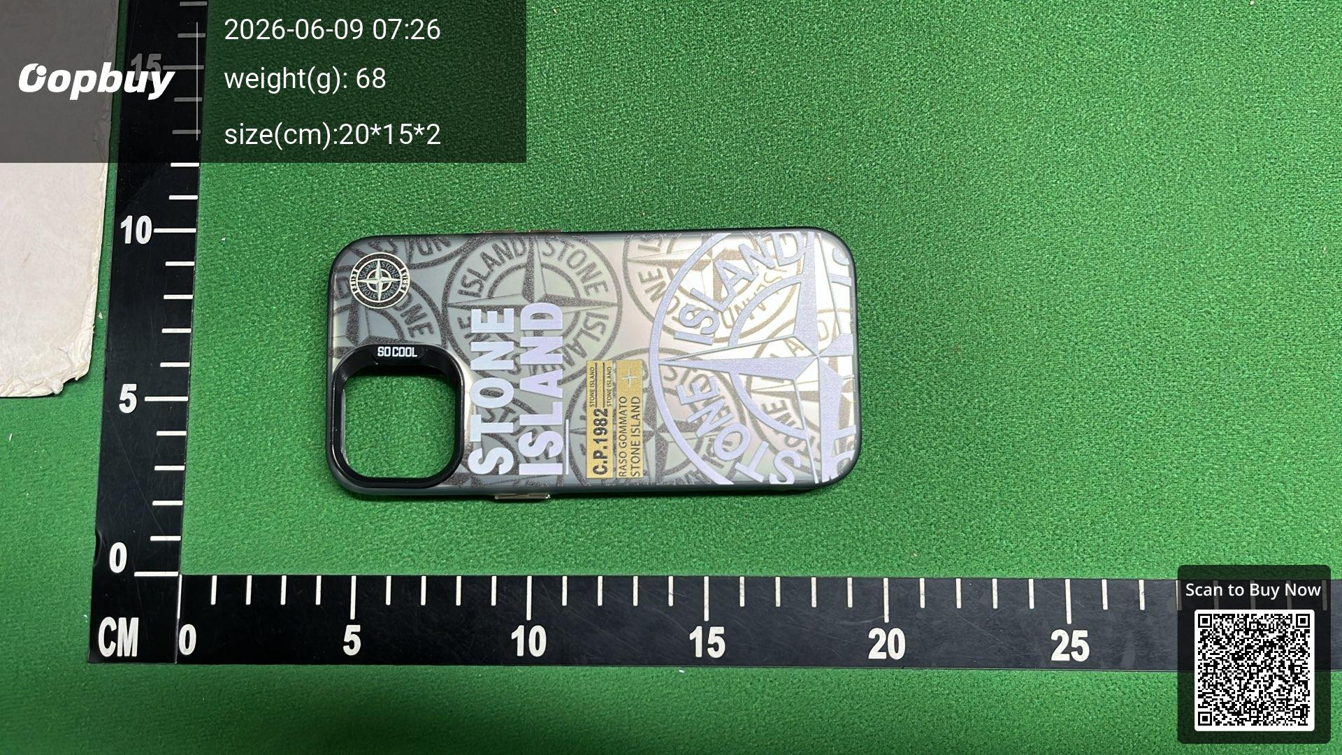 Foto QC 3 de Stone Island Compass Case for iPhone 15 Pro Grey