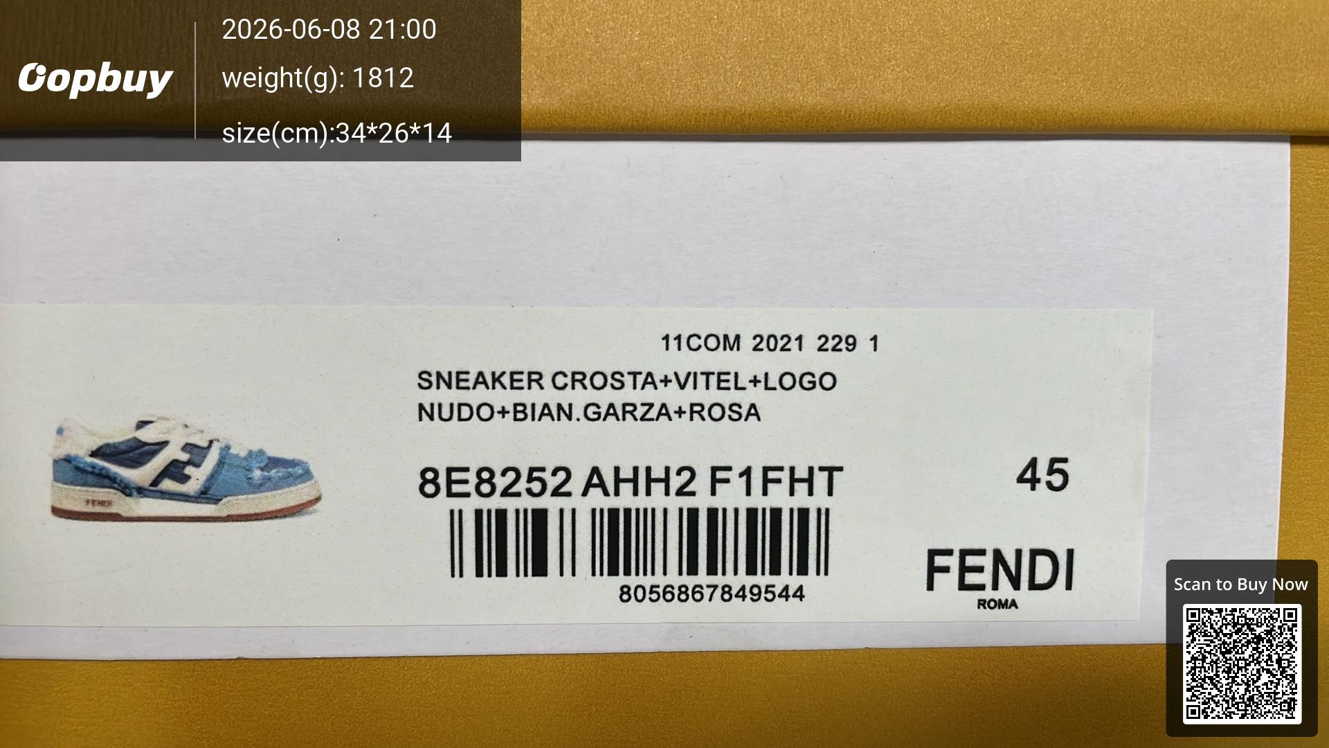 Foto QC 2 de Fendi Match Low Green Red White