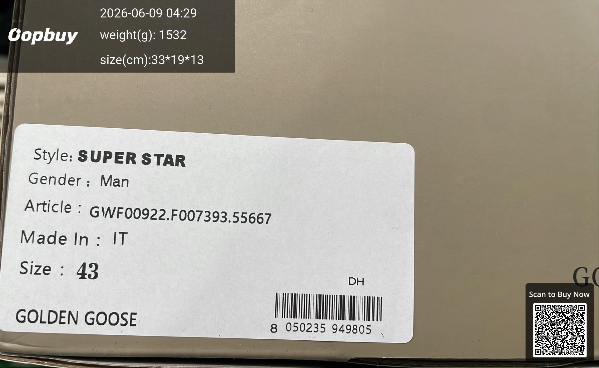 Foto QC 8 de Golden Goose Running Sole Low Black White