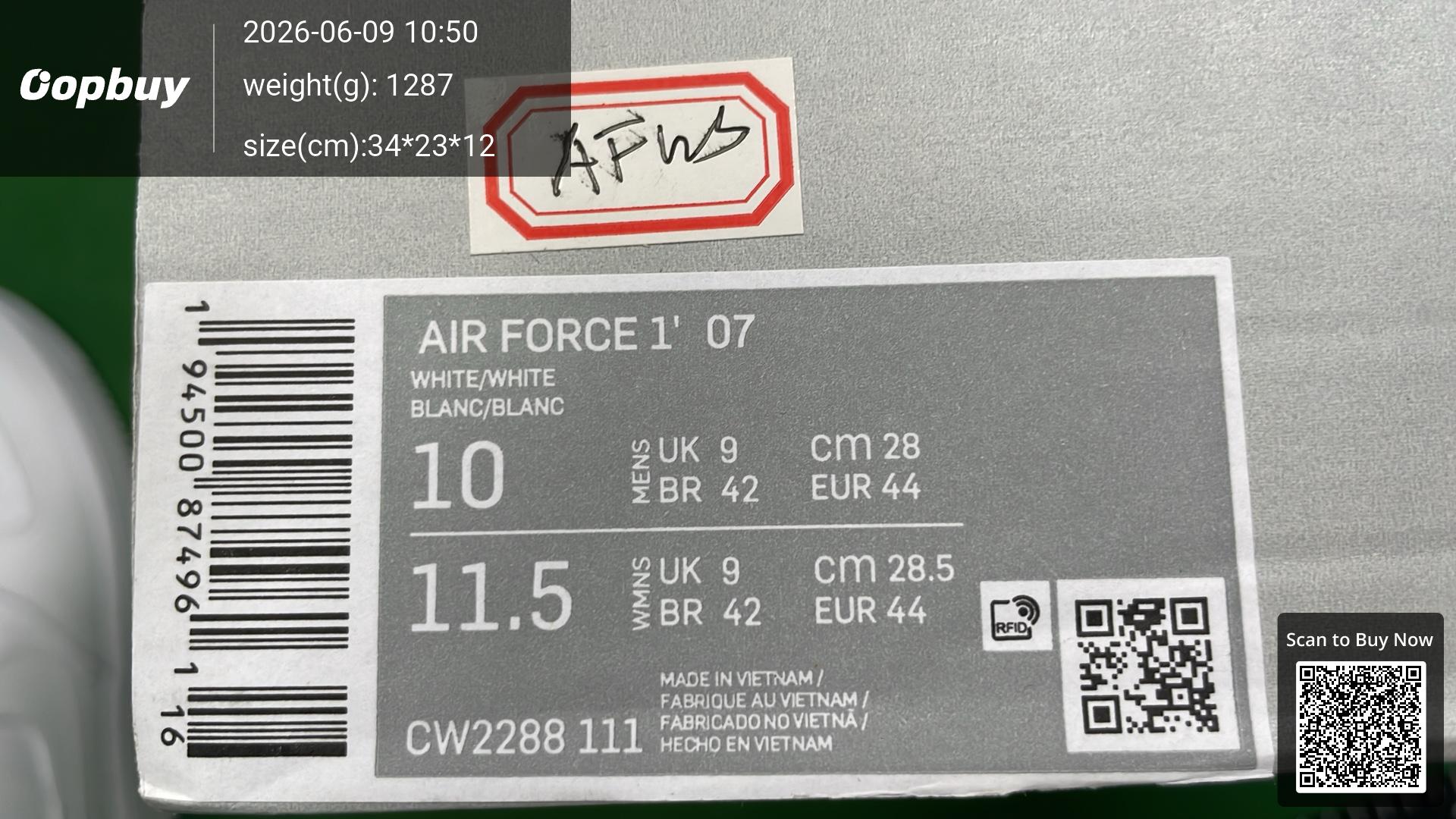 Foto QC 8 de Nike Air Force 1 Low Cactus Plant Flea Market Sunshine Purple