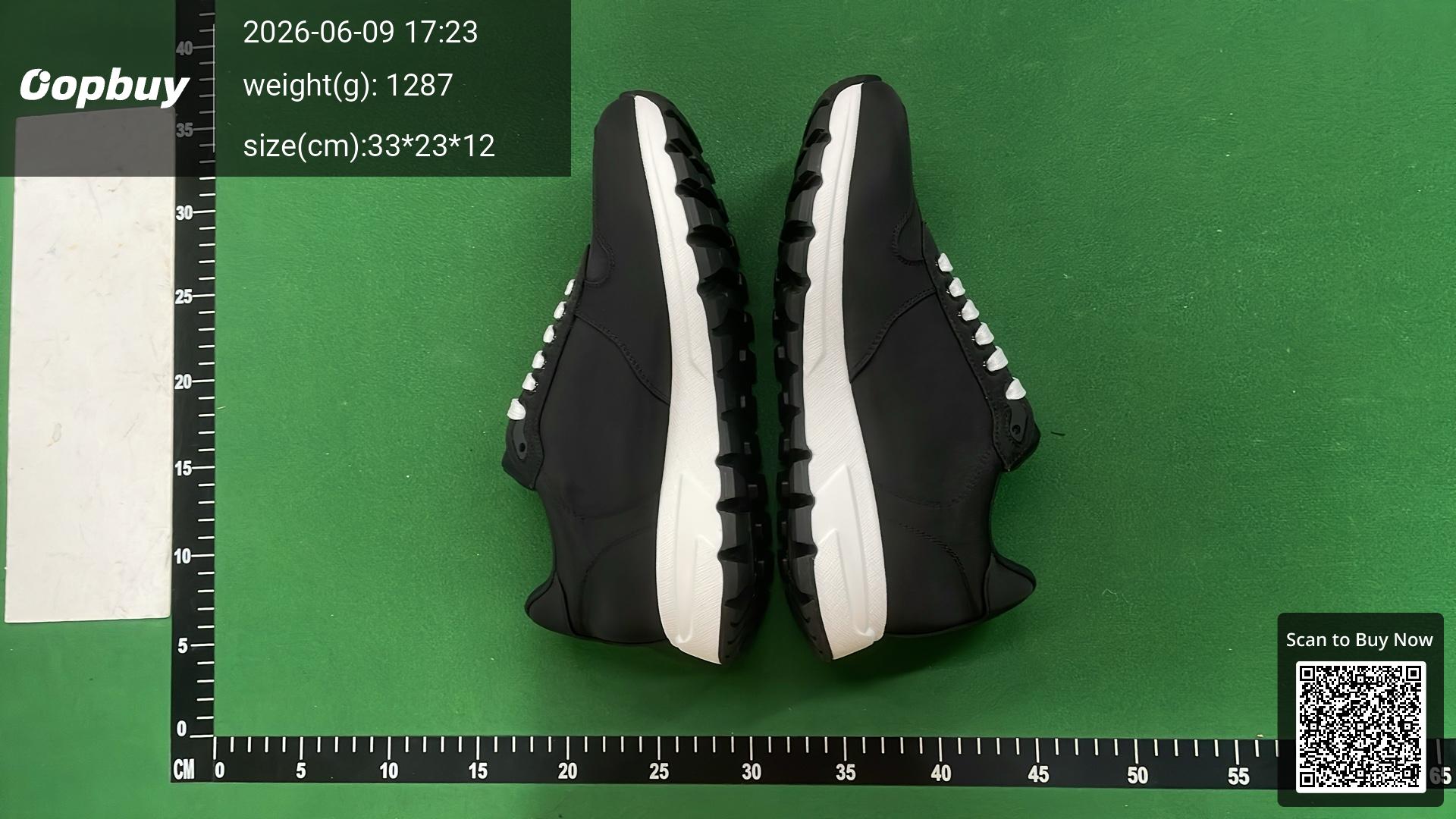 Foto QC 4 de Prada Leather and Technical Fabric Low Black