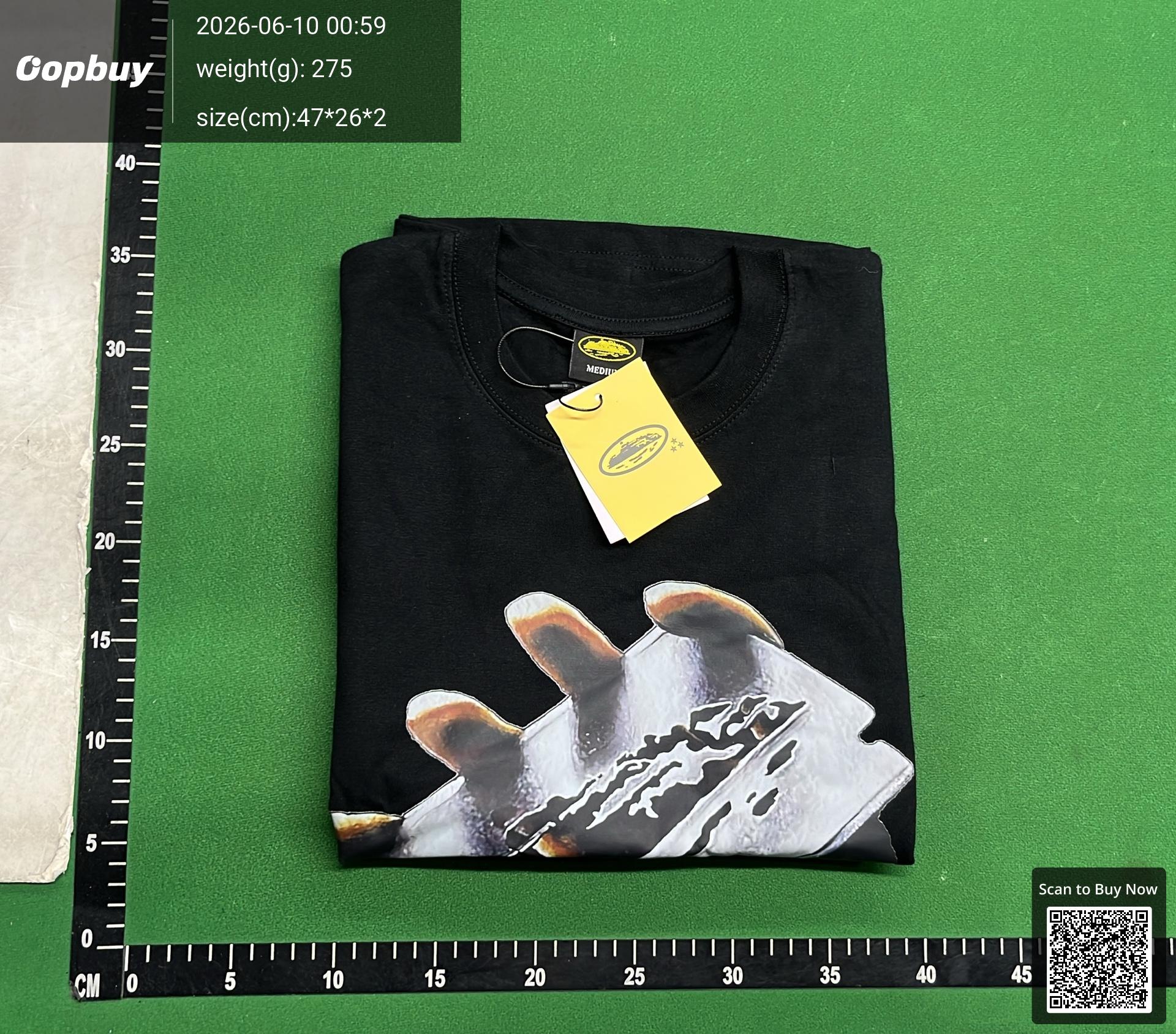 Foto QC 4 de Corteiz Rules The World T-shirt Baseball Graphic Black