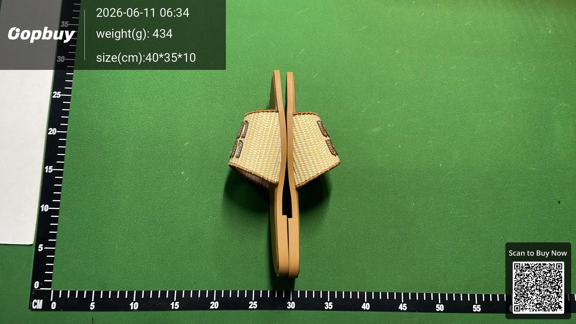 Foto QC 3 de Miu Miu Slide Woven Raffia Natural
