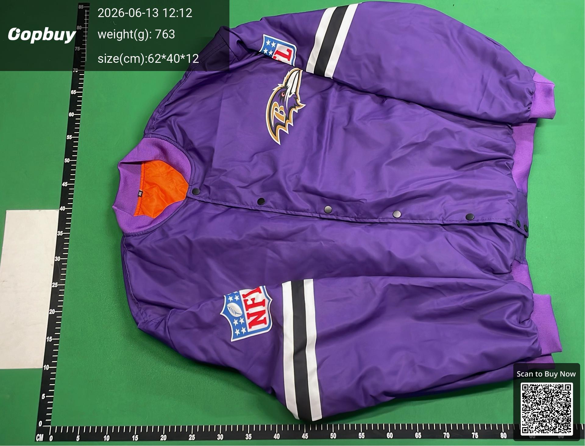 Foto QC 2 de NFL Raiders Bomber Jacket Padded Black