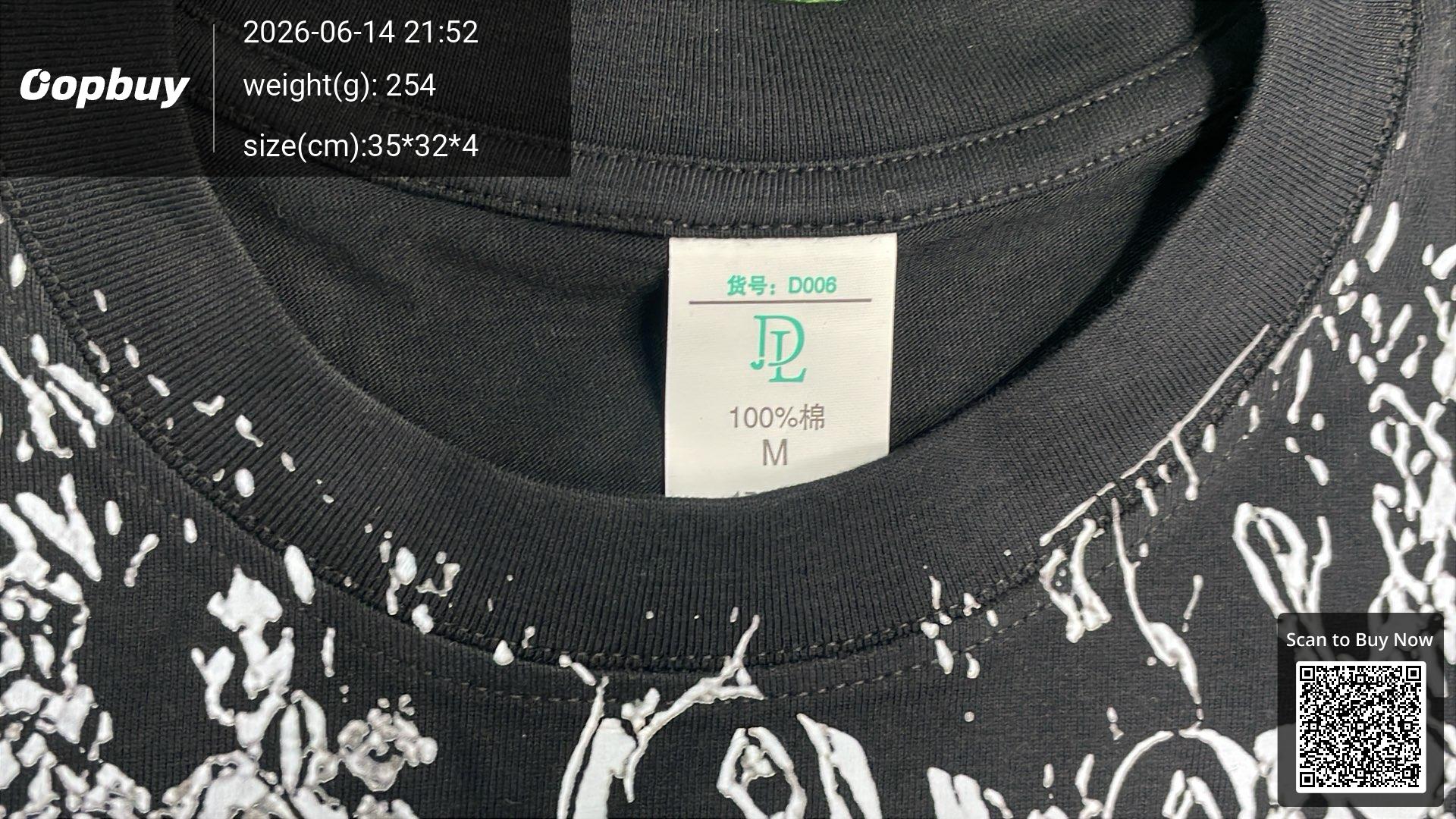 Foto QC 5 de Other T-shirt Y2K Teeth Graphic Black