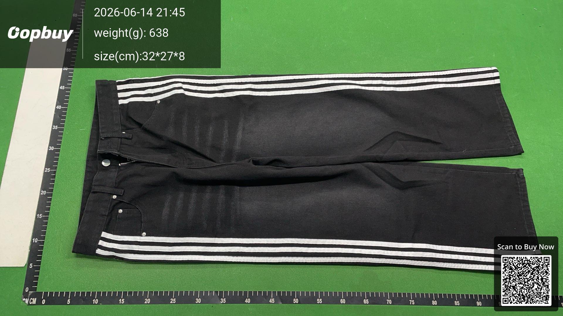 Foto QC 2 de Balenciaga Adidas Jeans Baggy Black