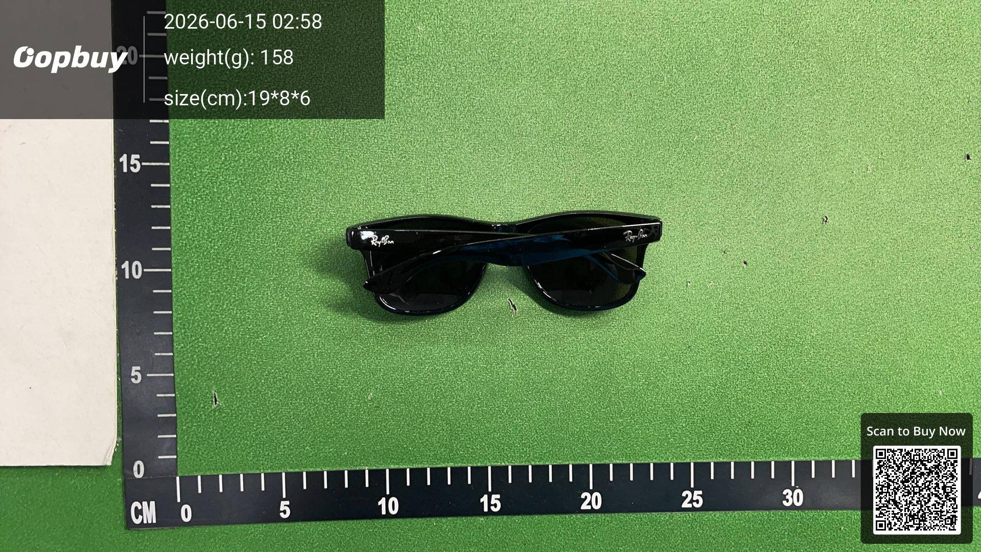 Foto QC 5 de Ray-Ban Wayfarer Acetate Sunglasses Black Black (RB2140)
