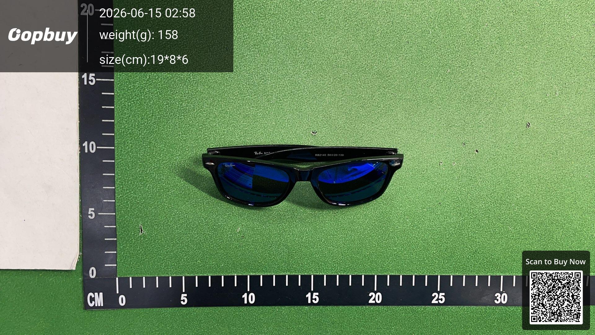 Foto QC 4 de Ray-Ban Wayfarer Acetate Sunglasses Black Black (RB2140)