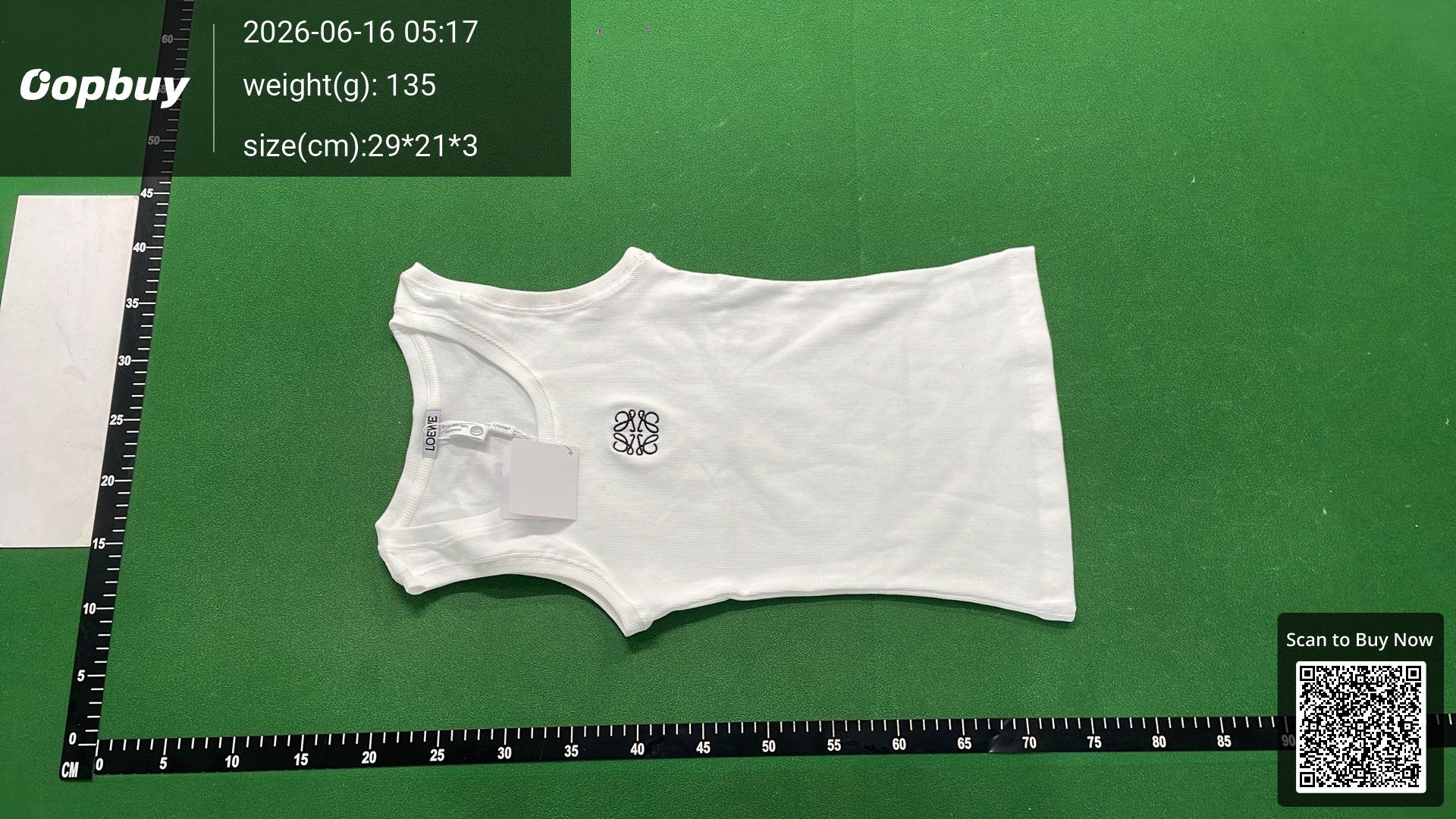 Foto QC 6 de Loewe Anagram T-shirt Logo White