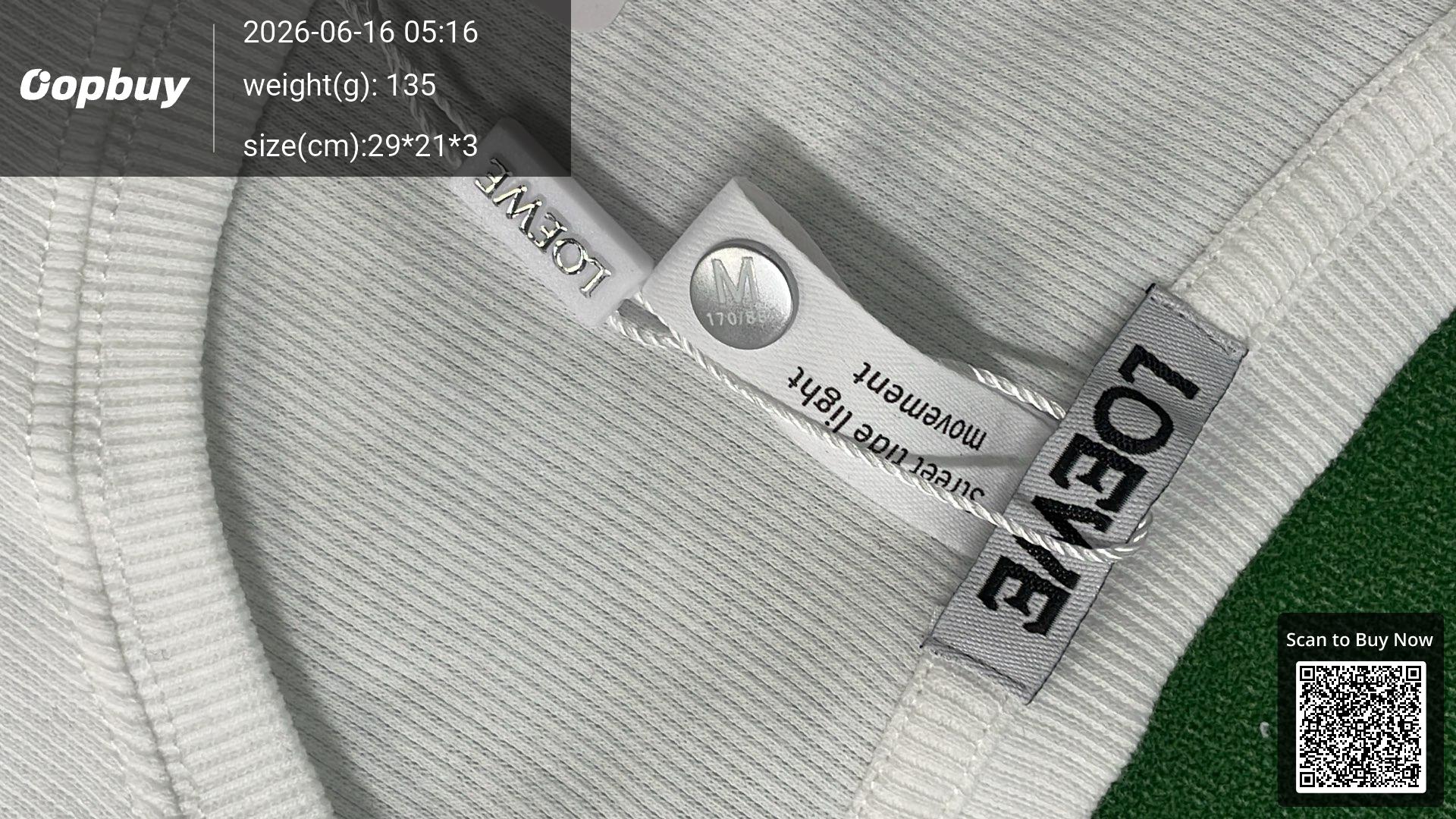 Foto QC 5 de Loewe Anagram T-shirt Logo White