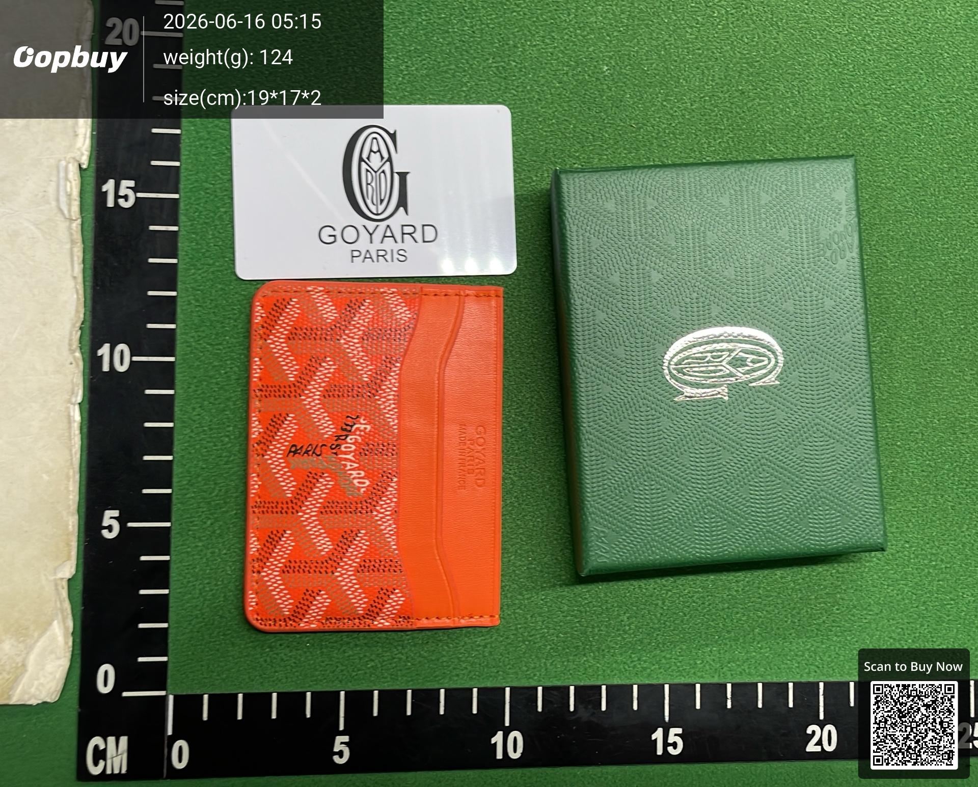 Foto QC 7 de Goyard Saint Sulpice Card Holder Goyardine Blue