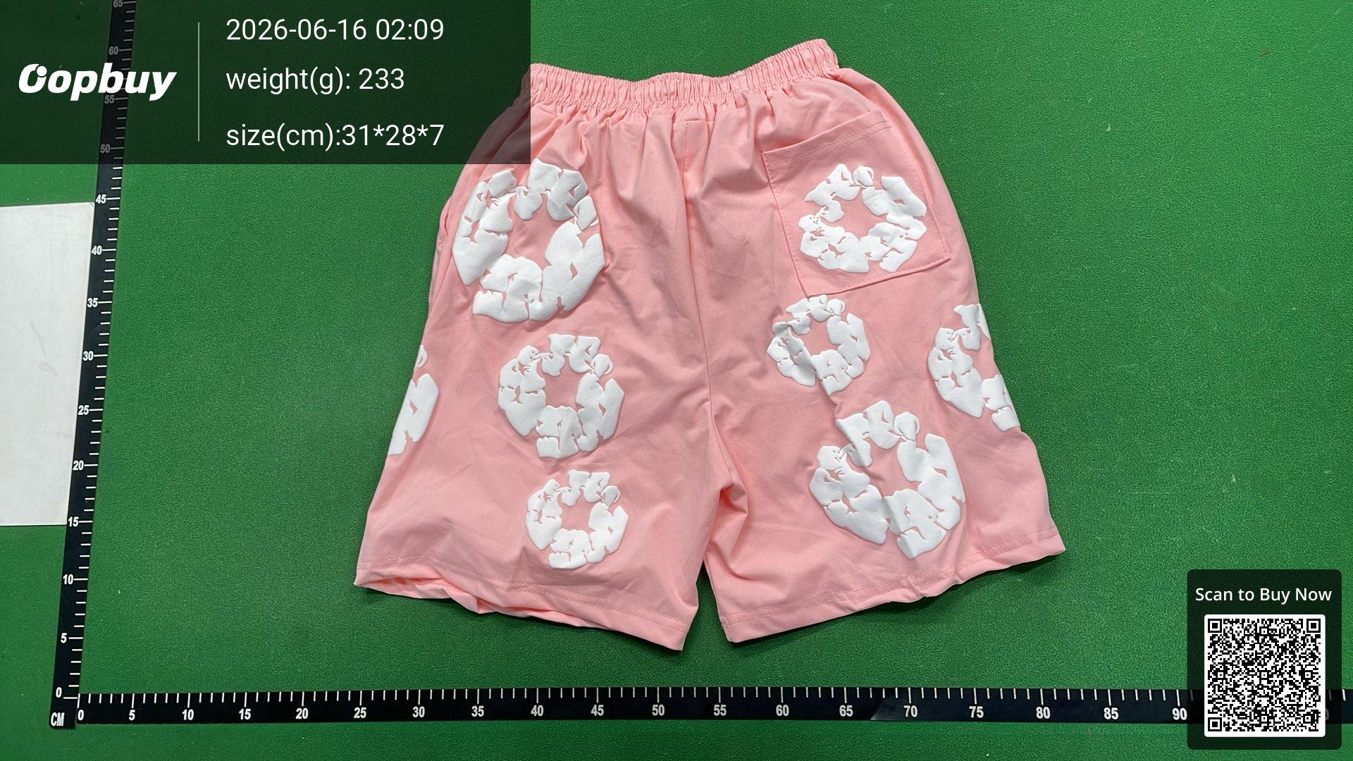 Foto QC 7 de Denim Tears The Cotton Wreath Sweat Shorts Black