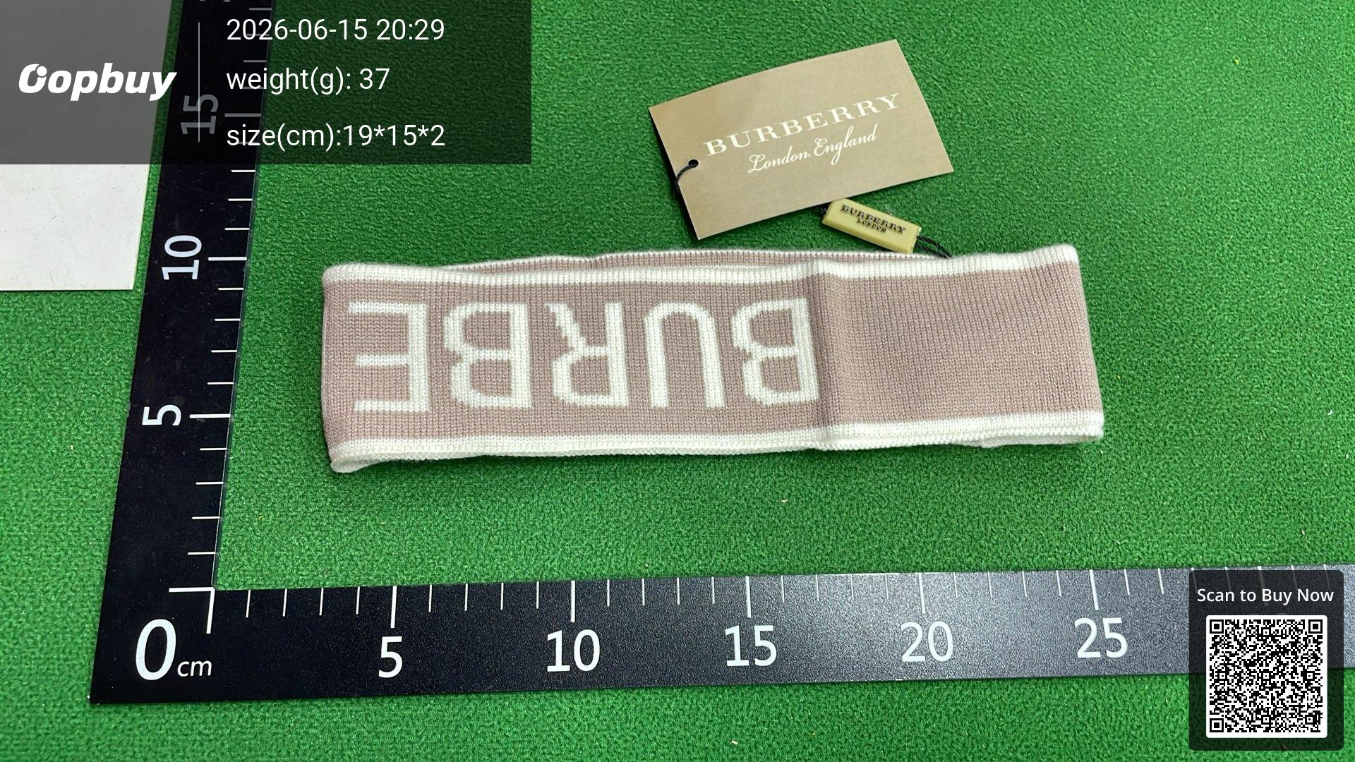Foto QC 5 de Burberry Logo Headband Beige