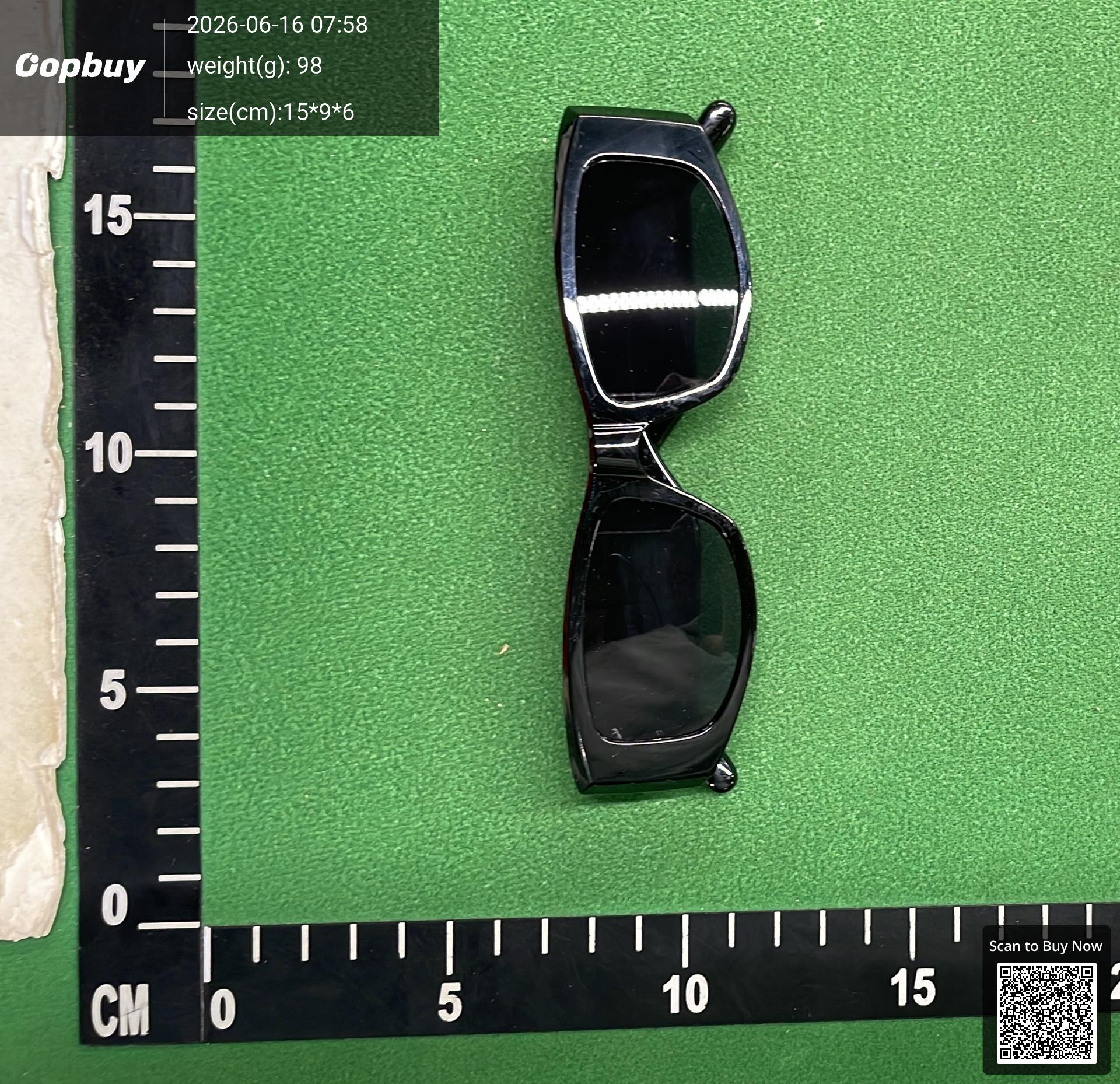 Foto QC 6 de Palm Angels Rectangular Acetate Eyeglasses Transparent Transparent (7436443459)