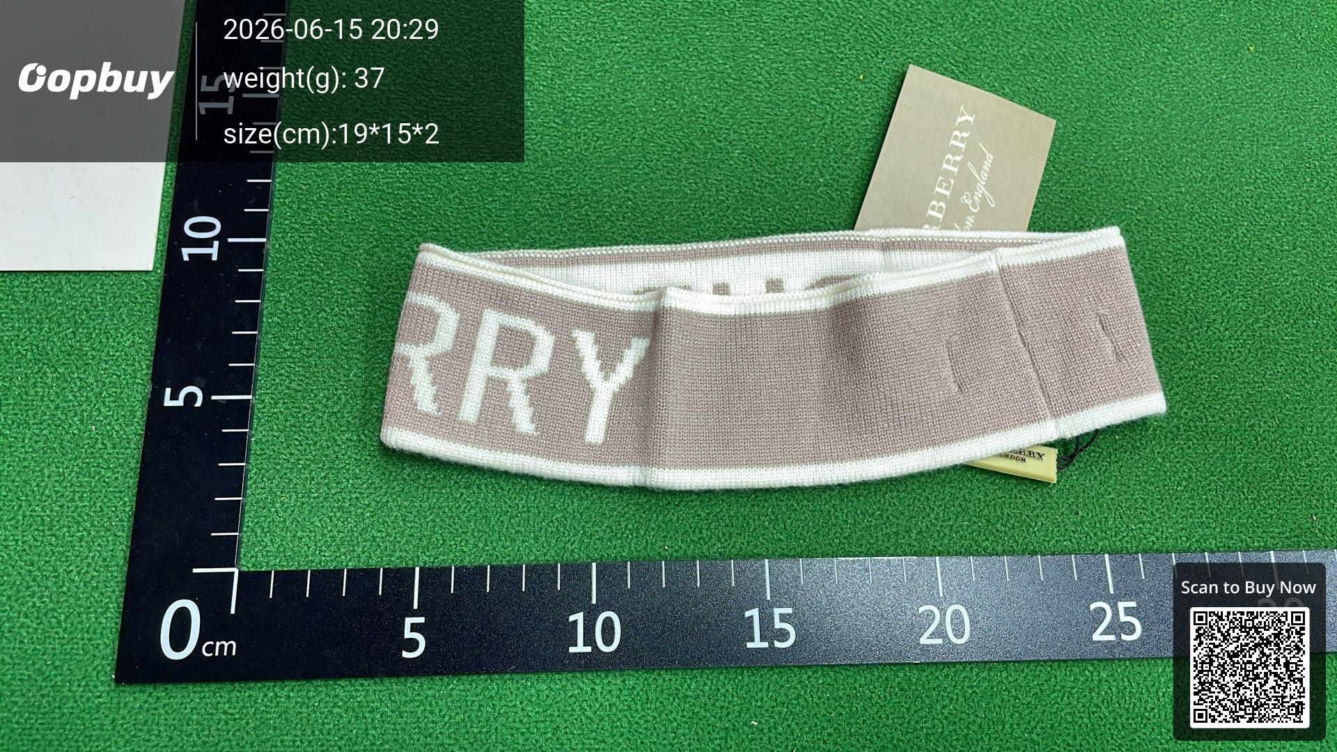 Foto QC 6 de Burberry Logo Headband Beige