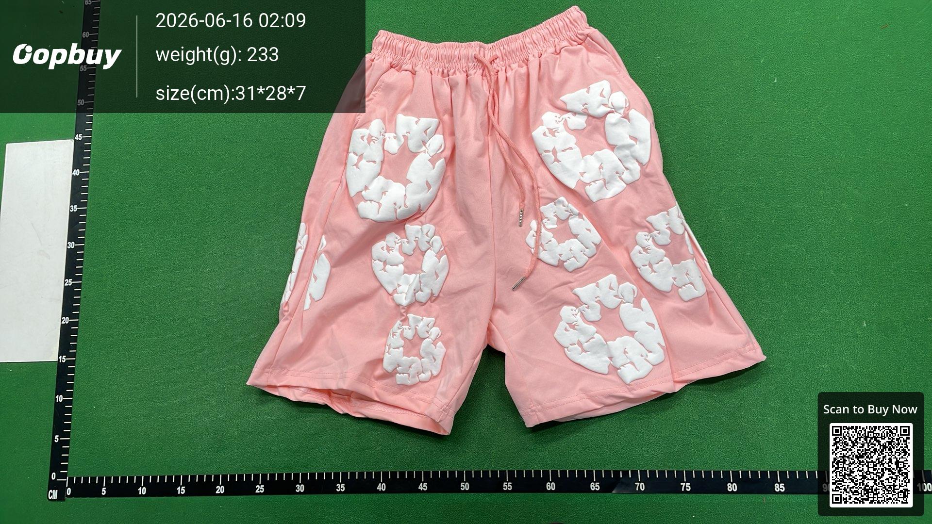 Foto QC 6 de Denim Tears The Cotton Wreath Sweat Shorts Black