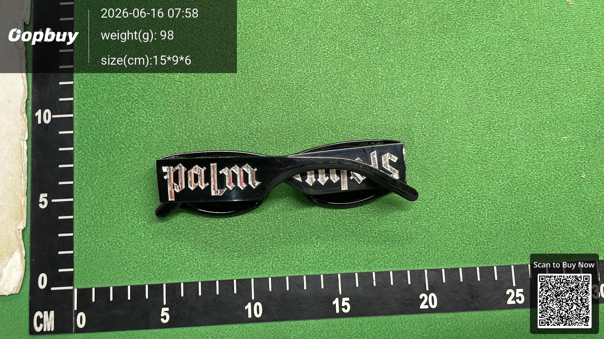 Foto QC 5 de Palm Angels Rectangular Acetate Eyeglasses Transparent Transparent (7436443459)